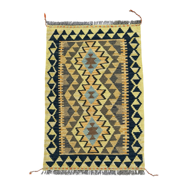 Handmade Afghan Kilim Rug 92 CM x 63 CM Sk#1463