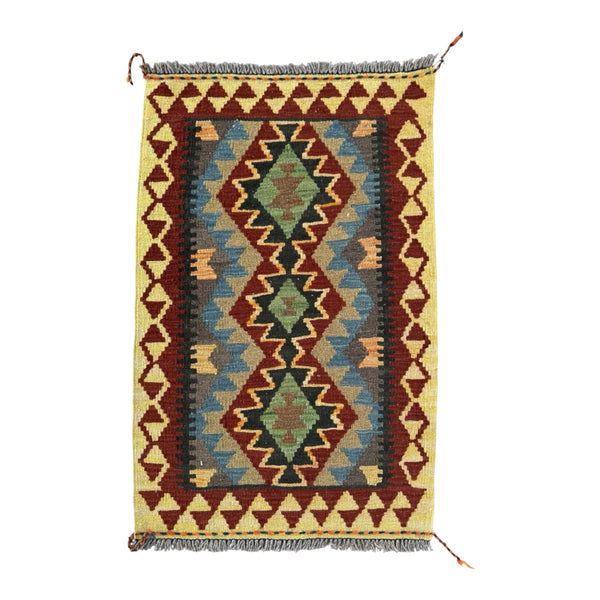 Handmade Afghan Kilim Rug 93 CM x 64 CM Sk#1464