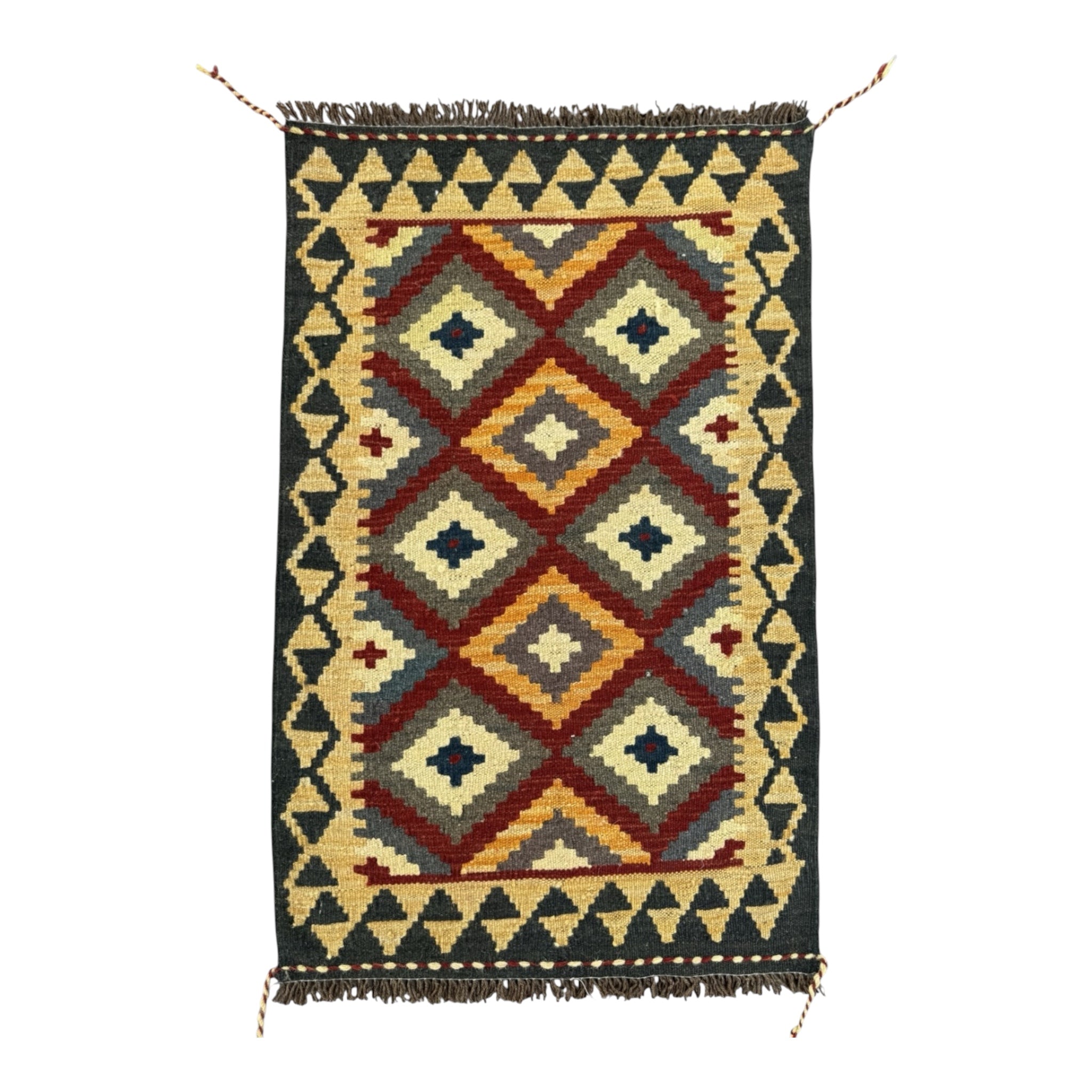 Handmade Afghan Kilim Rug 94 CM x 63 CM Sk#1467