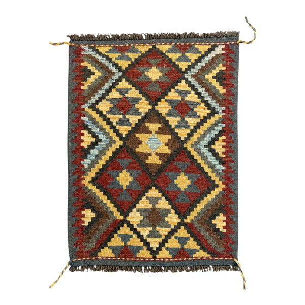 Handmade Afghan Kilim Rug 86 CM x 68 CM Sk#1472