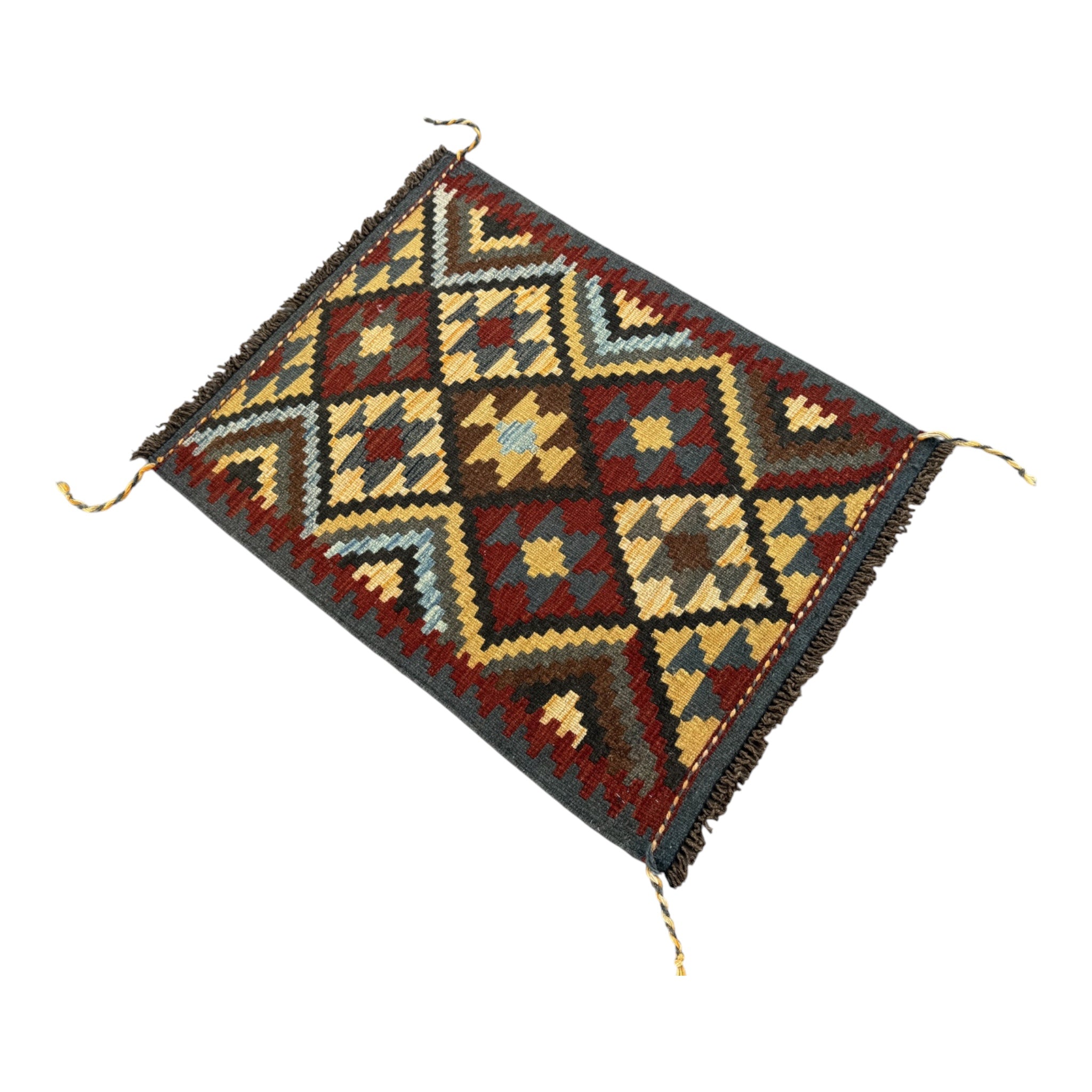 Handmade Afghan Kilim Rug 86 CM x 68 CM Sk#1472