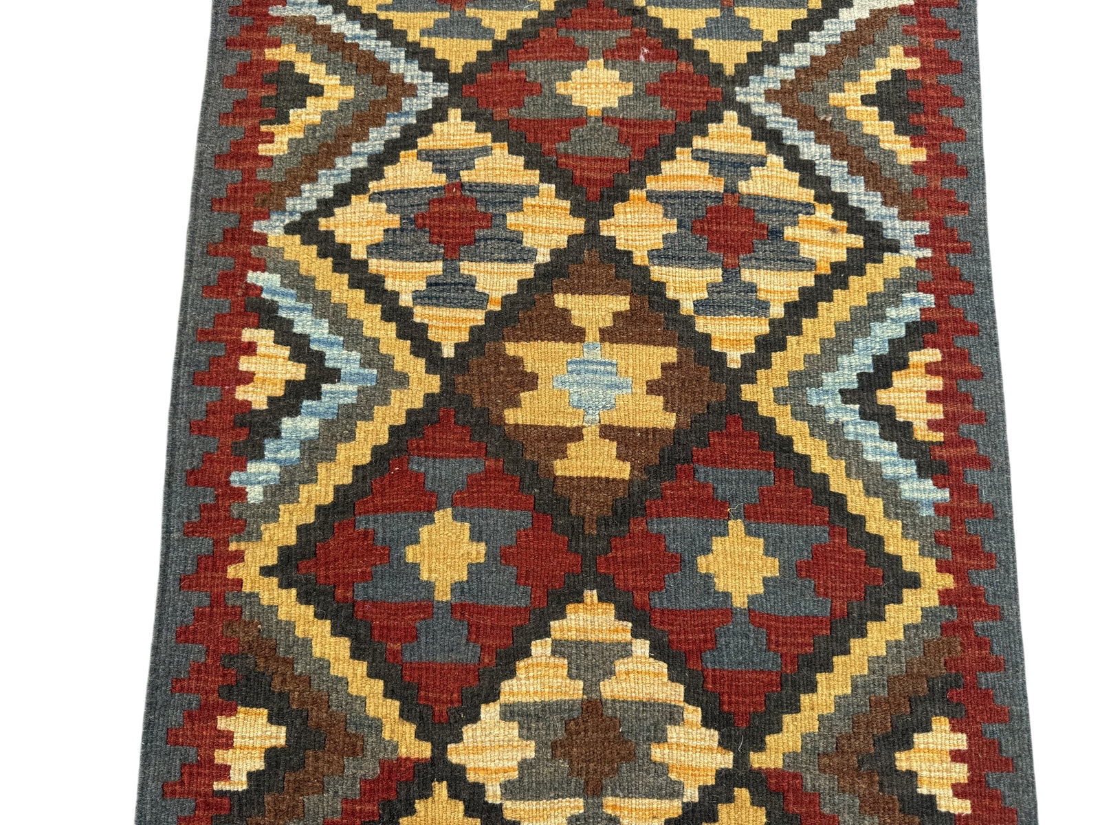 Handmade Afghan Kilim Rug 86 CM x 68 CM Sk#1472
