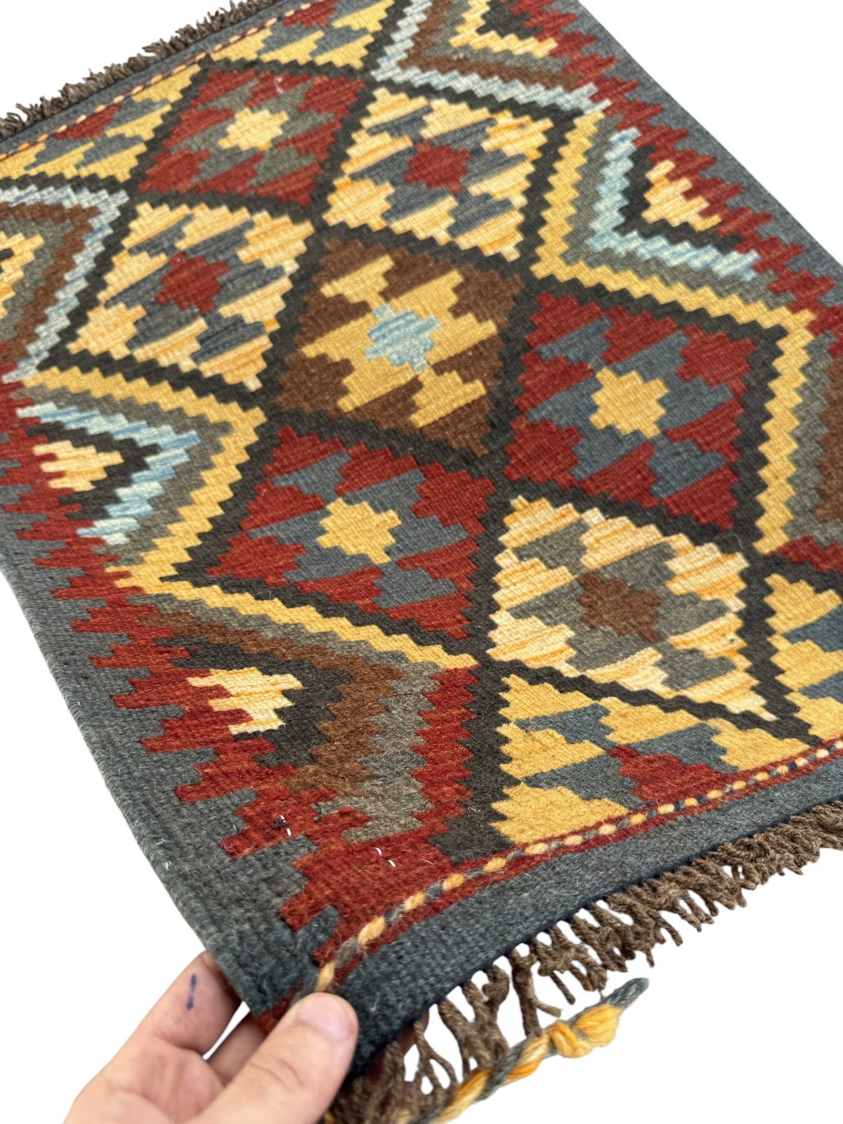 Handmade Afghan Kilim Rug 86 CM x 68 CM Sk#1472