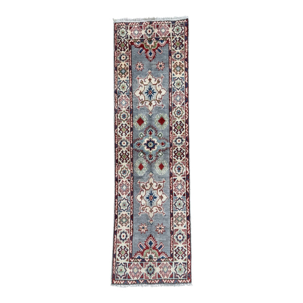 Handmade Afghan Kazak Hallway Runner Rug 191 CM x 61 CM SK#1507