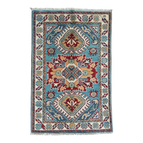 Handmade Afghan Kazak wool  Rug 116 CM x 80 CM SK#1510