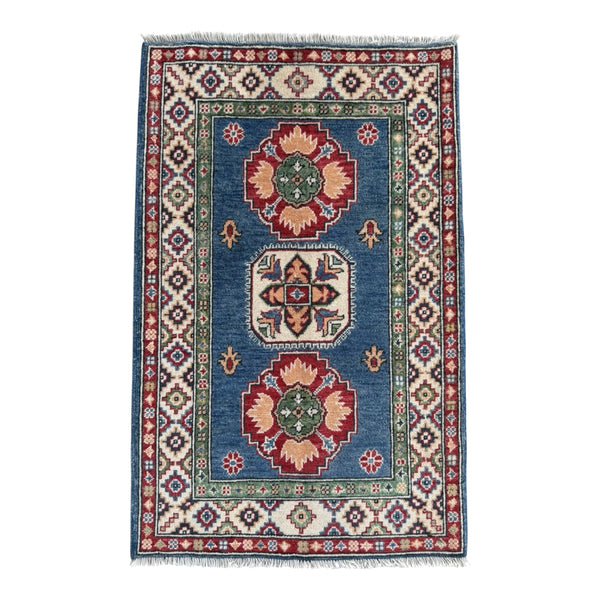 Handmade Afghan Kazak wool  Rug 120 CM x 80 CM SK#1512