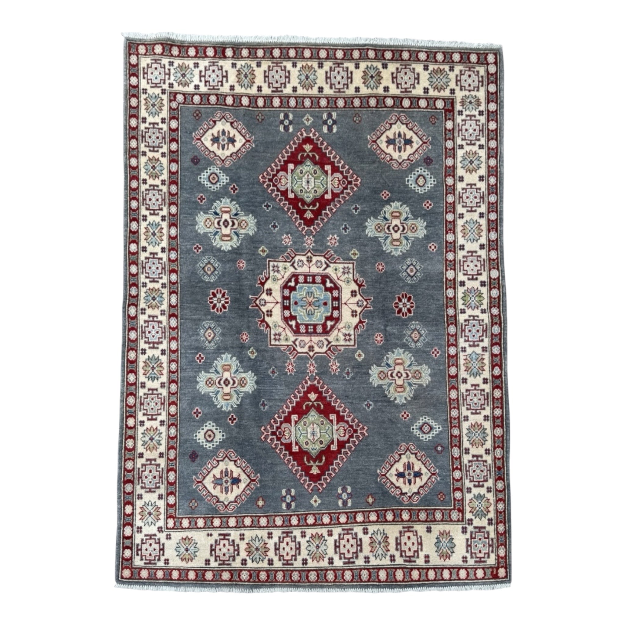 Handmade Afghan Kazak wool  Rug 201 CM x 152 CM SK#1516