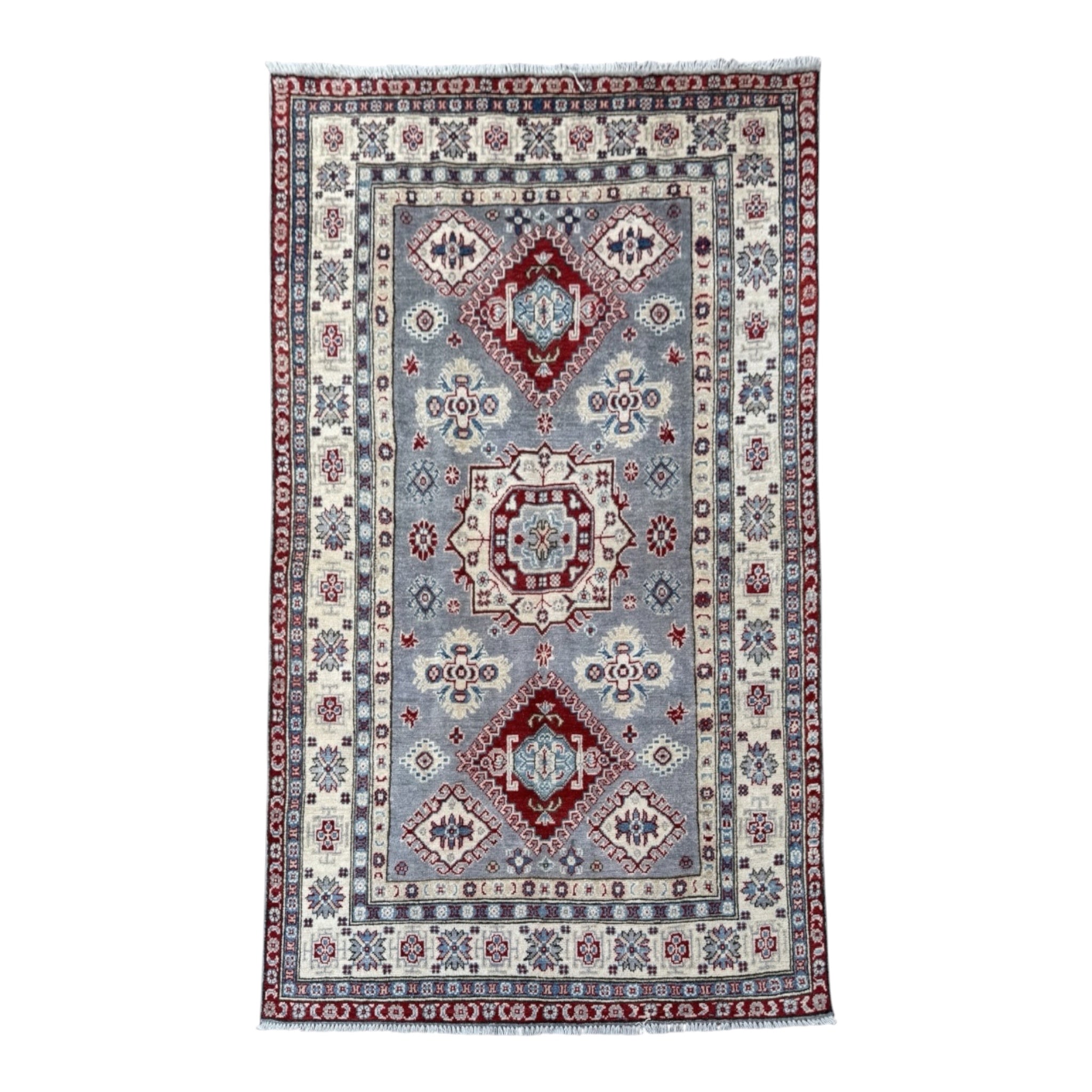 Handmade Afghan Kazak wool  Rug 216 CM x 140 CM SK#1521