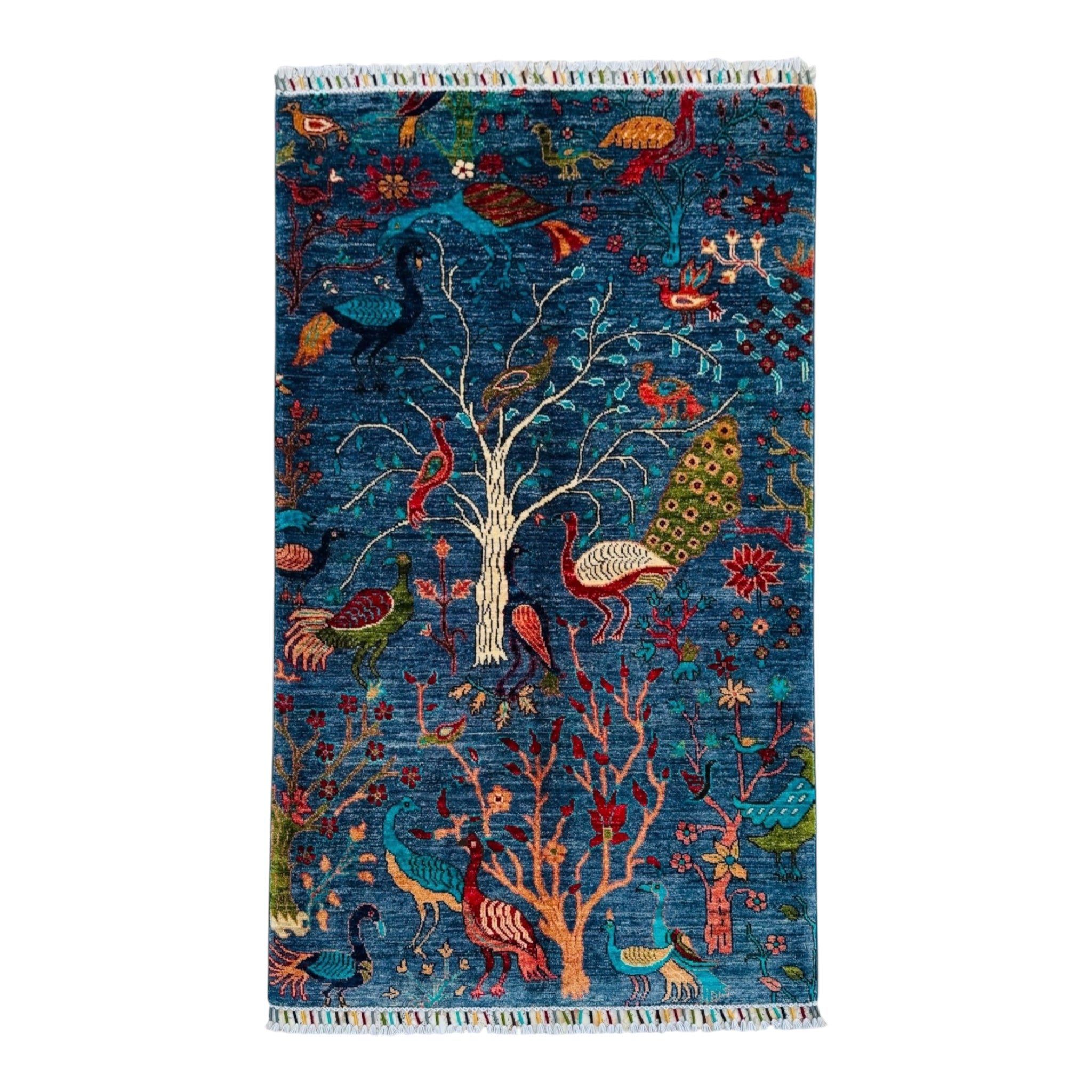 Handmade Chobi Pictorial Wool Rug   150 CM x 97 CM  SK#2019