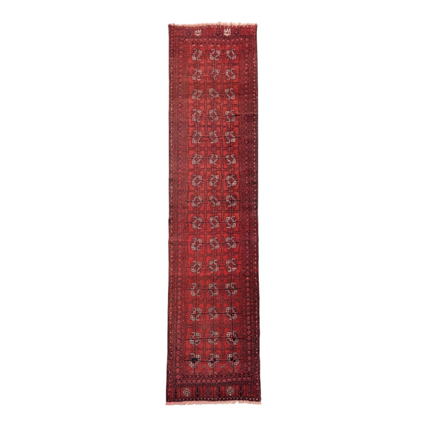 Handmade Afghan Traditional Vintage Hallway Rug  280 CM x 79 CM SK#1407