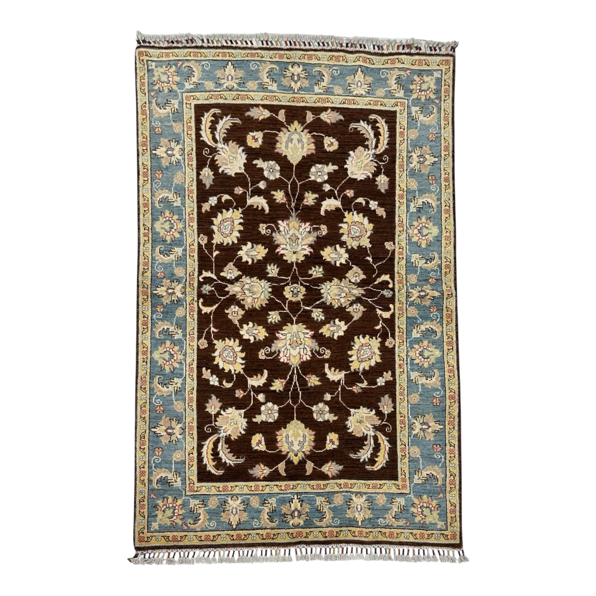 Hand-Knotted Chobi Wool Rug 195 CM  x 122 CM SK#2020