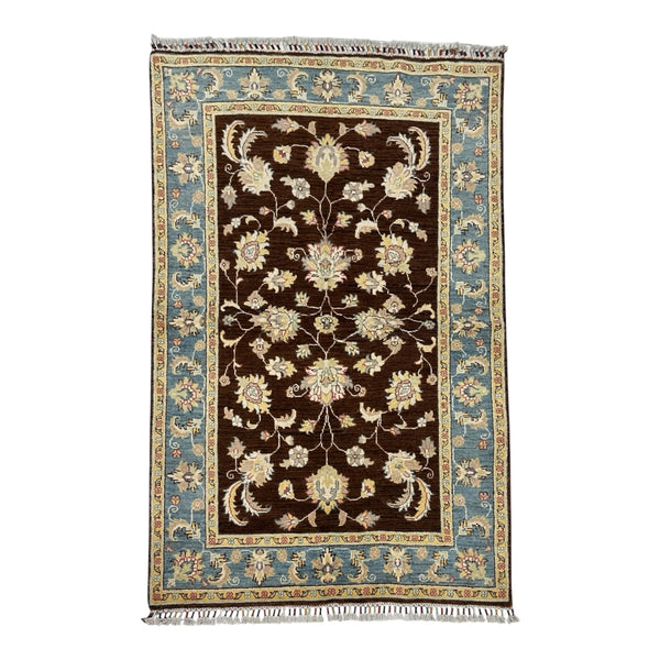 Hand-Knotted Chobi Wool Rug 195 CM  x 122 CM SK#2020