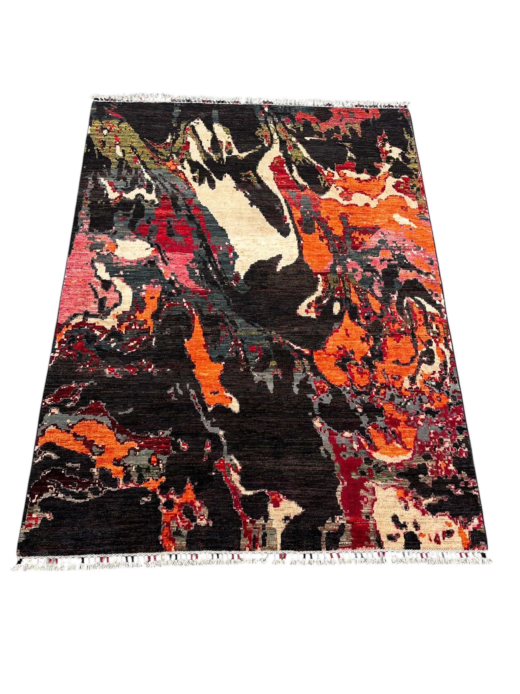 Handmade Ember Abstract Modern Wool Rug,  235 CM x 175 CM