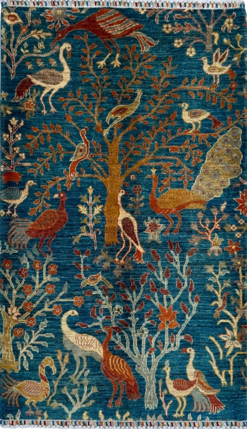 Handmade Chobi Pictorial Wool Rug   153 CM x 100 CM  SK#1525