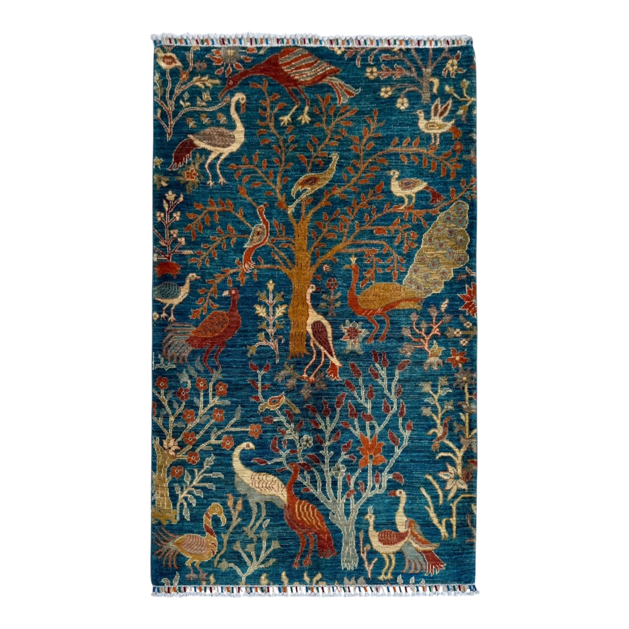 Handmade Chobi Pictorial Wool Rug   153 CM x 100 CM  SK#1525