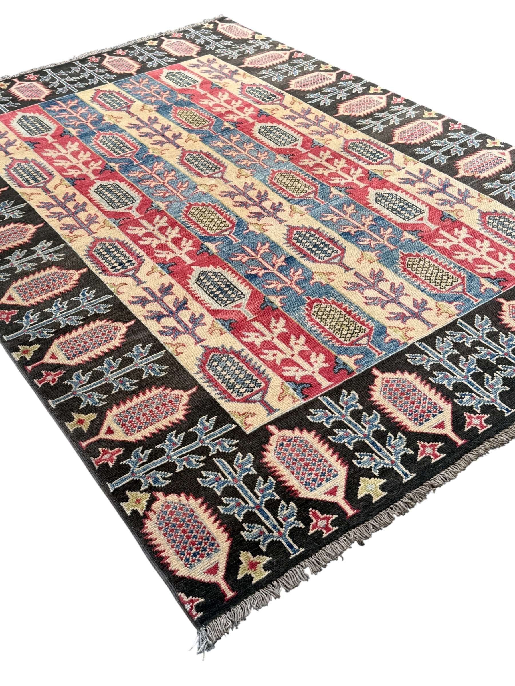 Hand-Knotted Chobi Wool Rug 200 CM  x 150 CM SK#2044