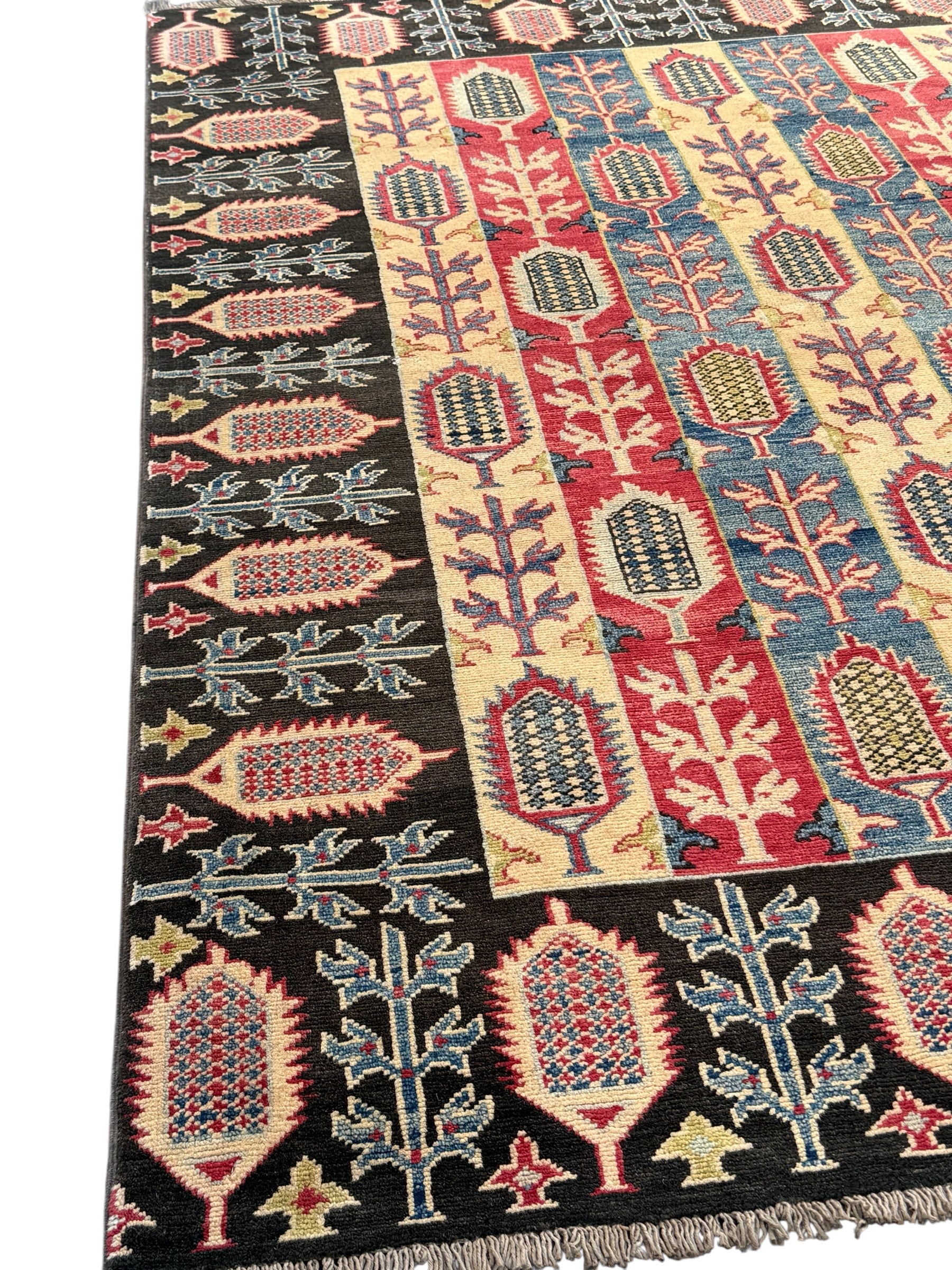 Hand-Knotted Chobi Wool Rug 200 CM  x 150 CM SK#2044