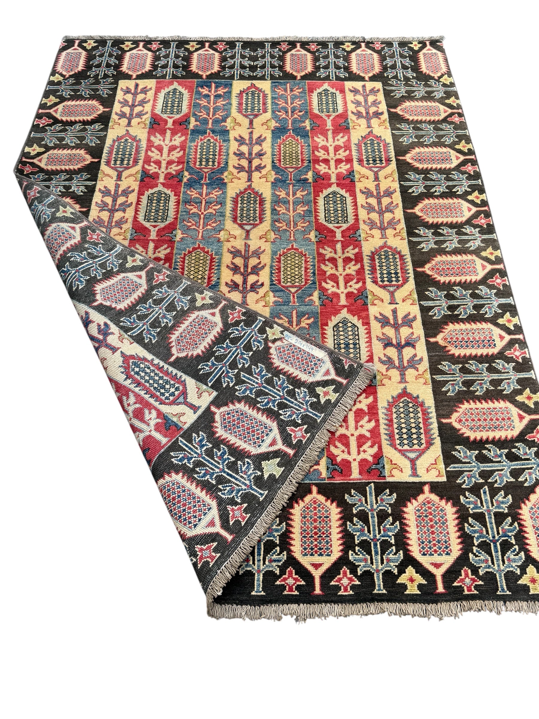 Hand-Knotted Chobi Wool Rug 200 CM  x 150 CM SK#2044