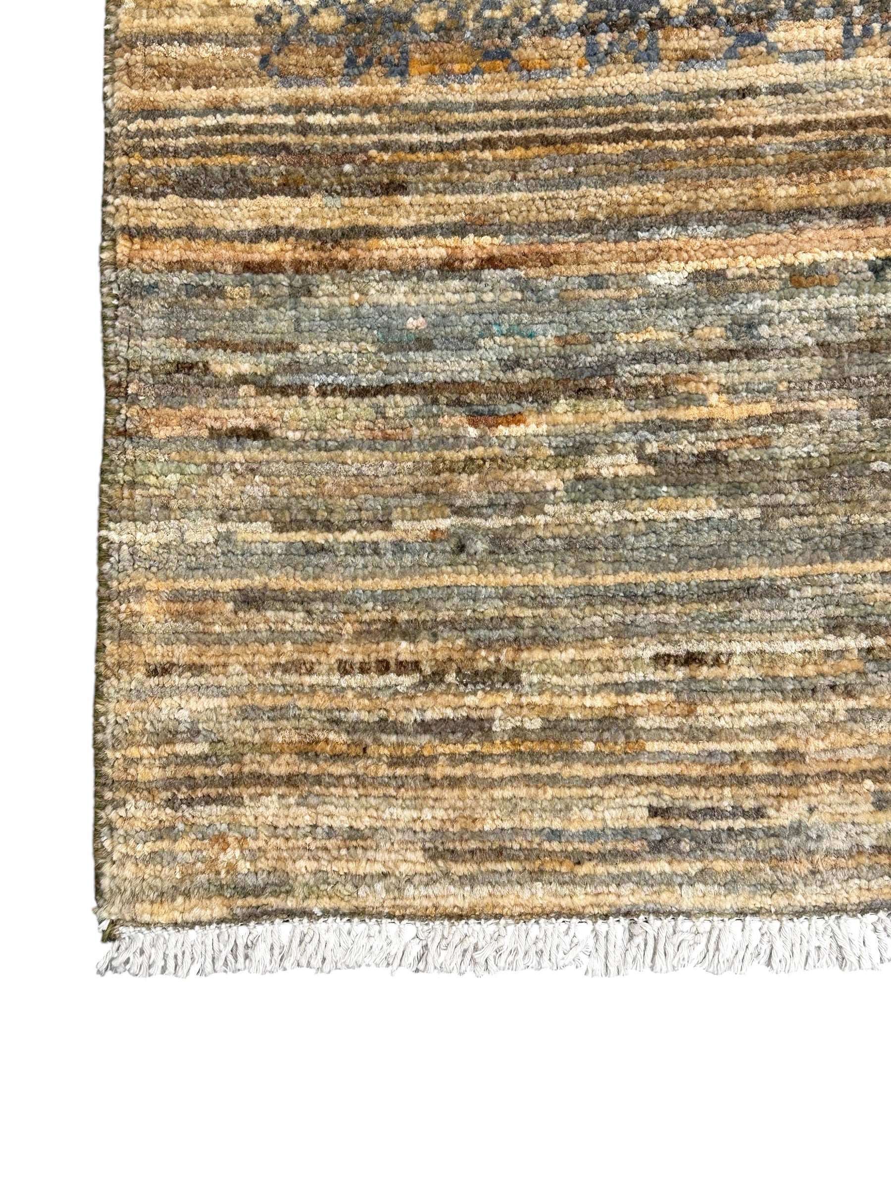 Handmade Earth Tone Modern Wool Rug, 172 CM x 118 CM