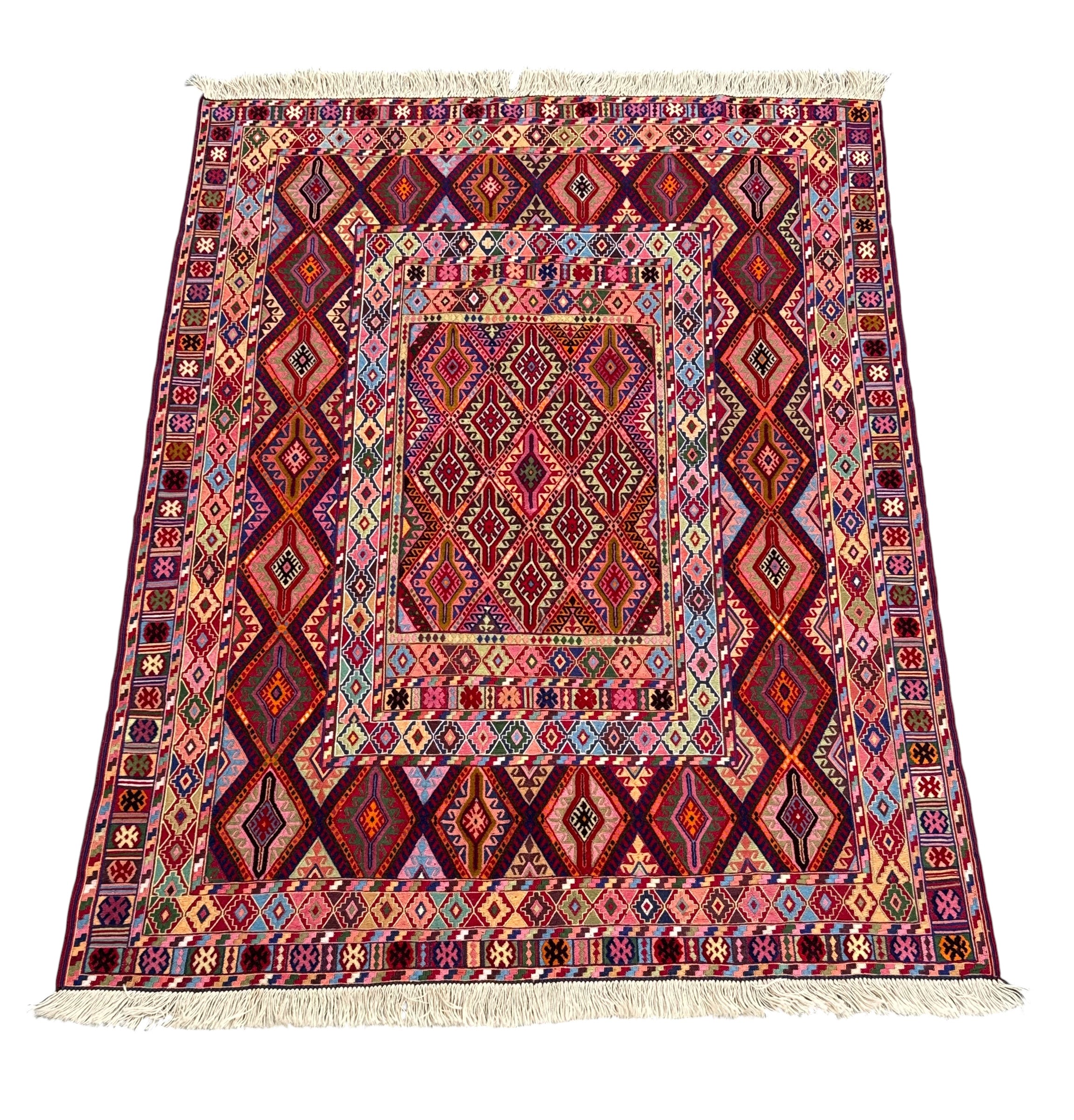 Handmade Fine Quality Meshwani Rug 193 CM x 147 CM  SK#2040