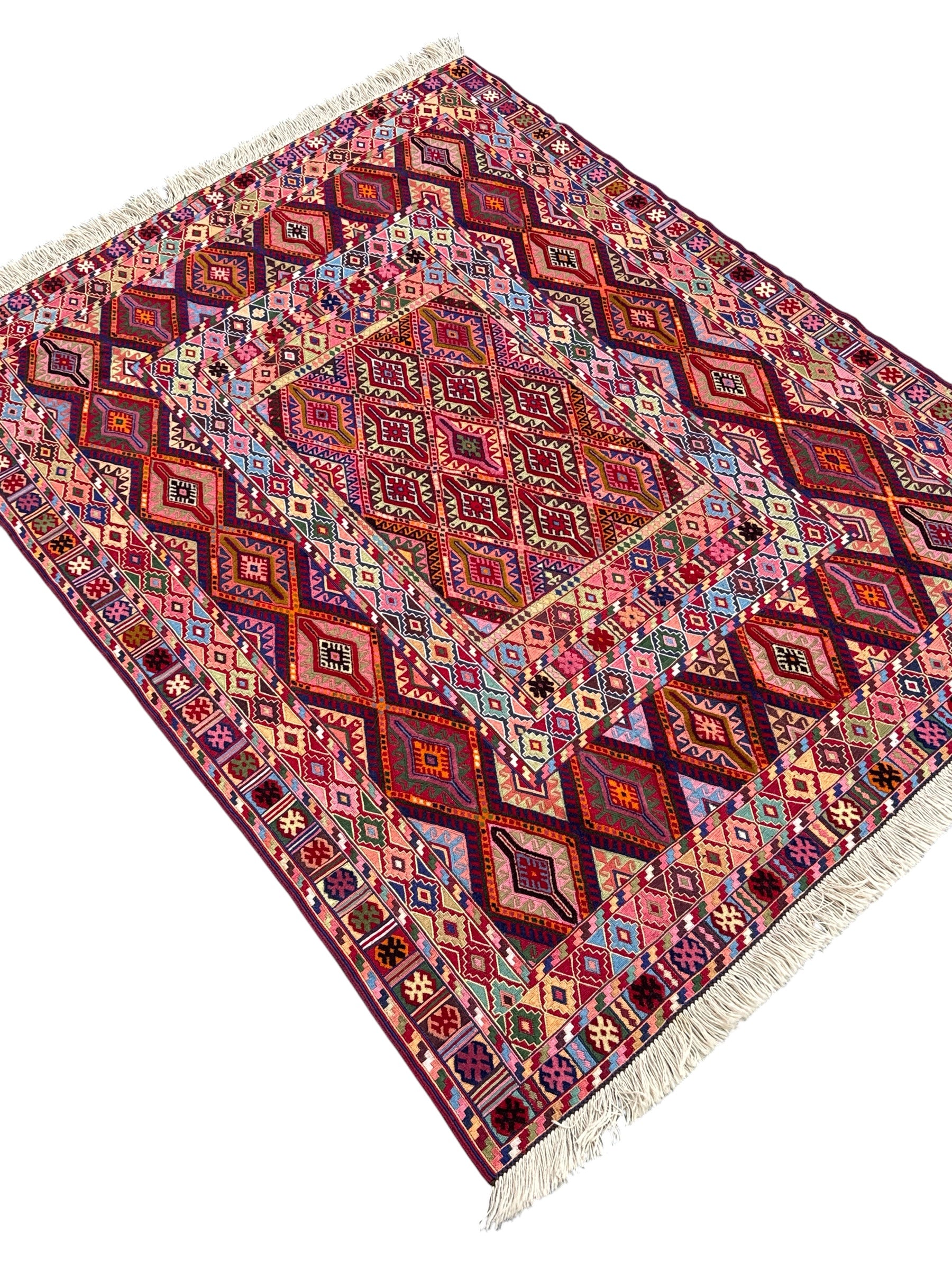 Handmade Fine Quality Meshwani Rug 193 CM x 147 CM  SK#2040