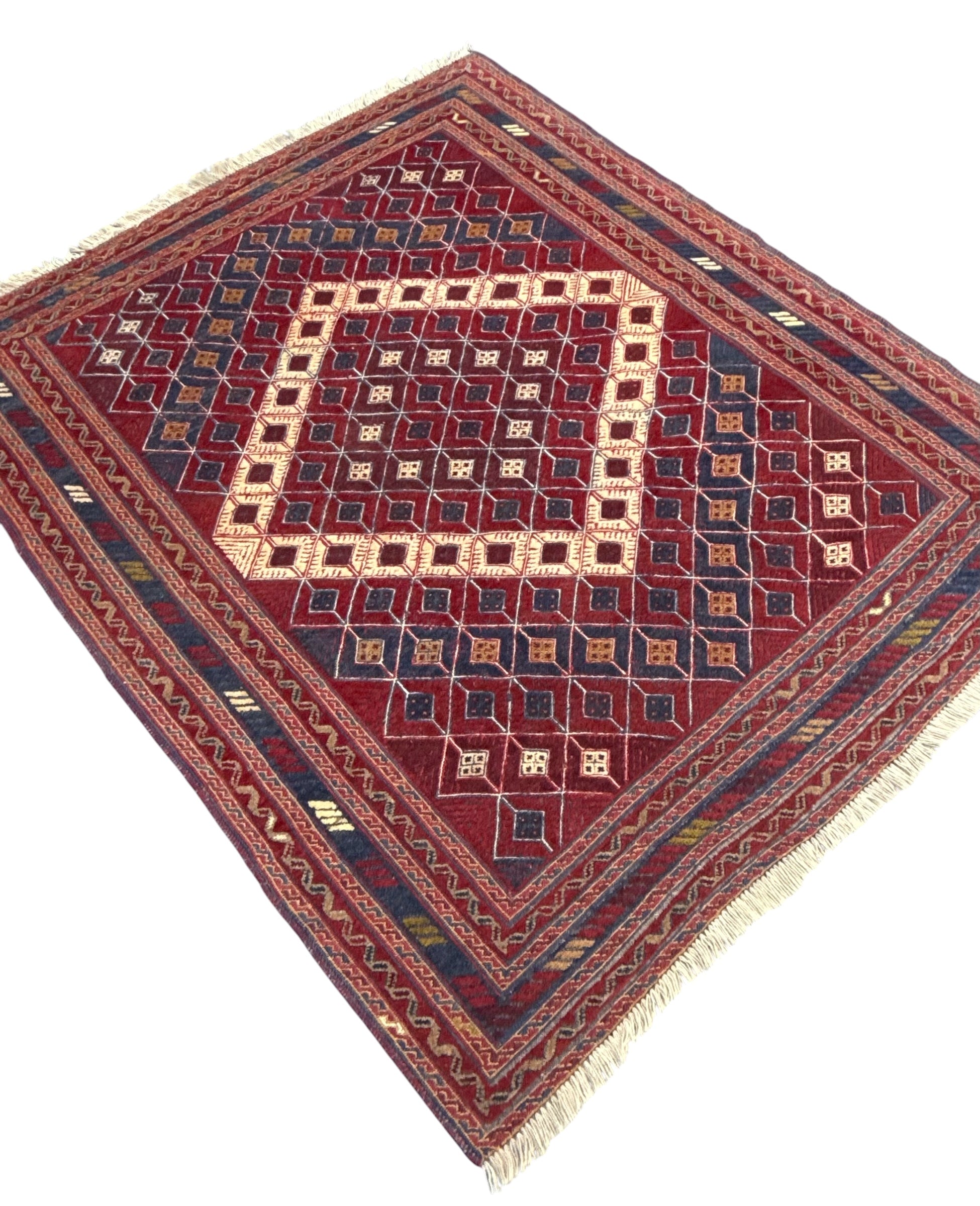 Handmade Afghan Tribal Meshwani Rug, 200 CM x 160 CM