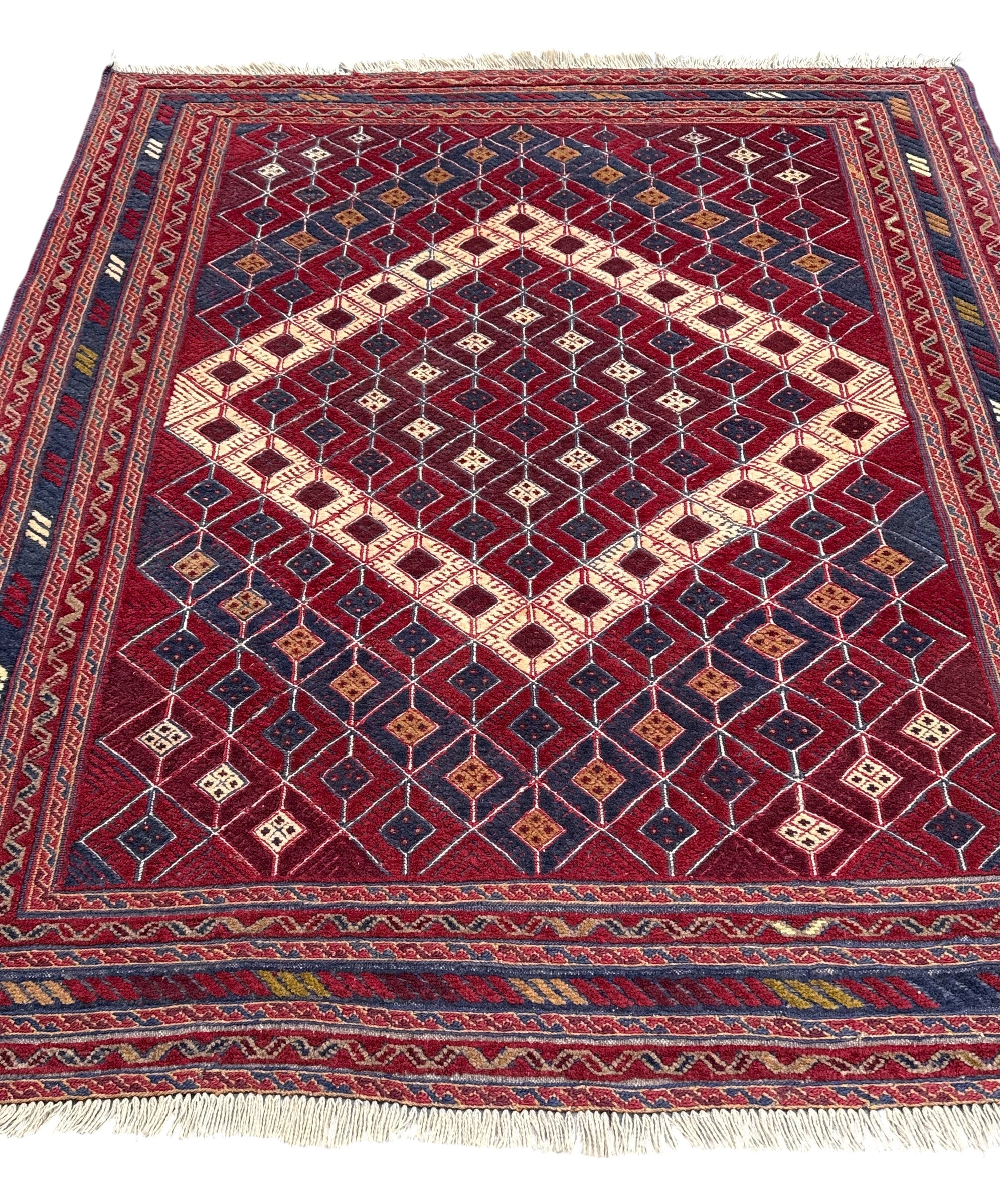 Handmade Afghan Tribal Meshwani Rug, 200 CM x 160 CM