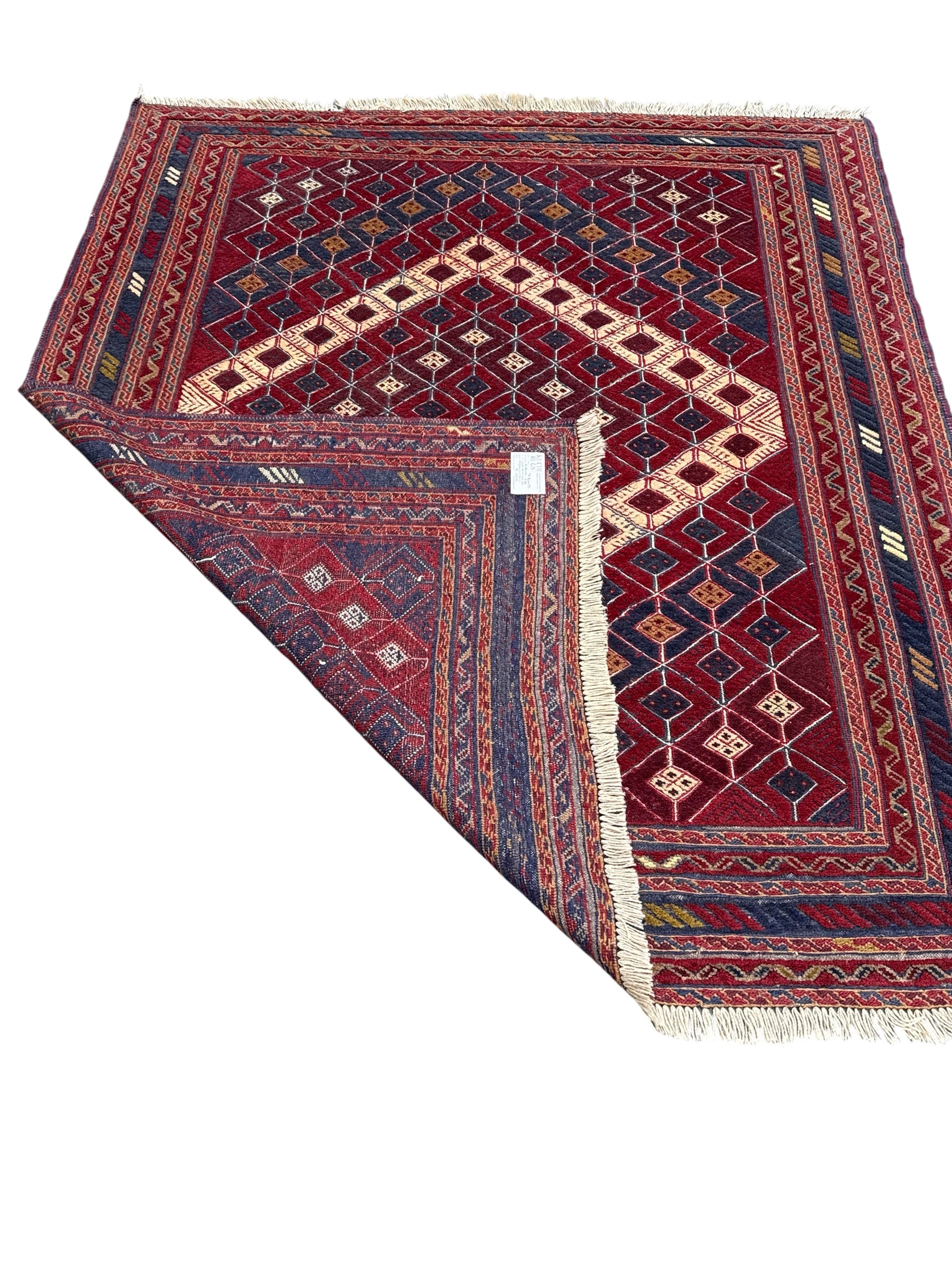 Handmade Afghan Tribal Meshwani Rug, 200 CM x 160 CM
