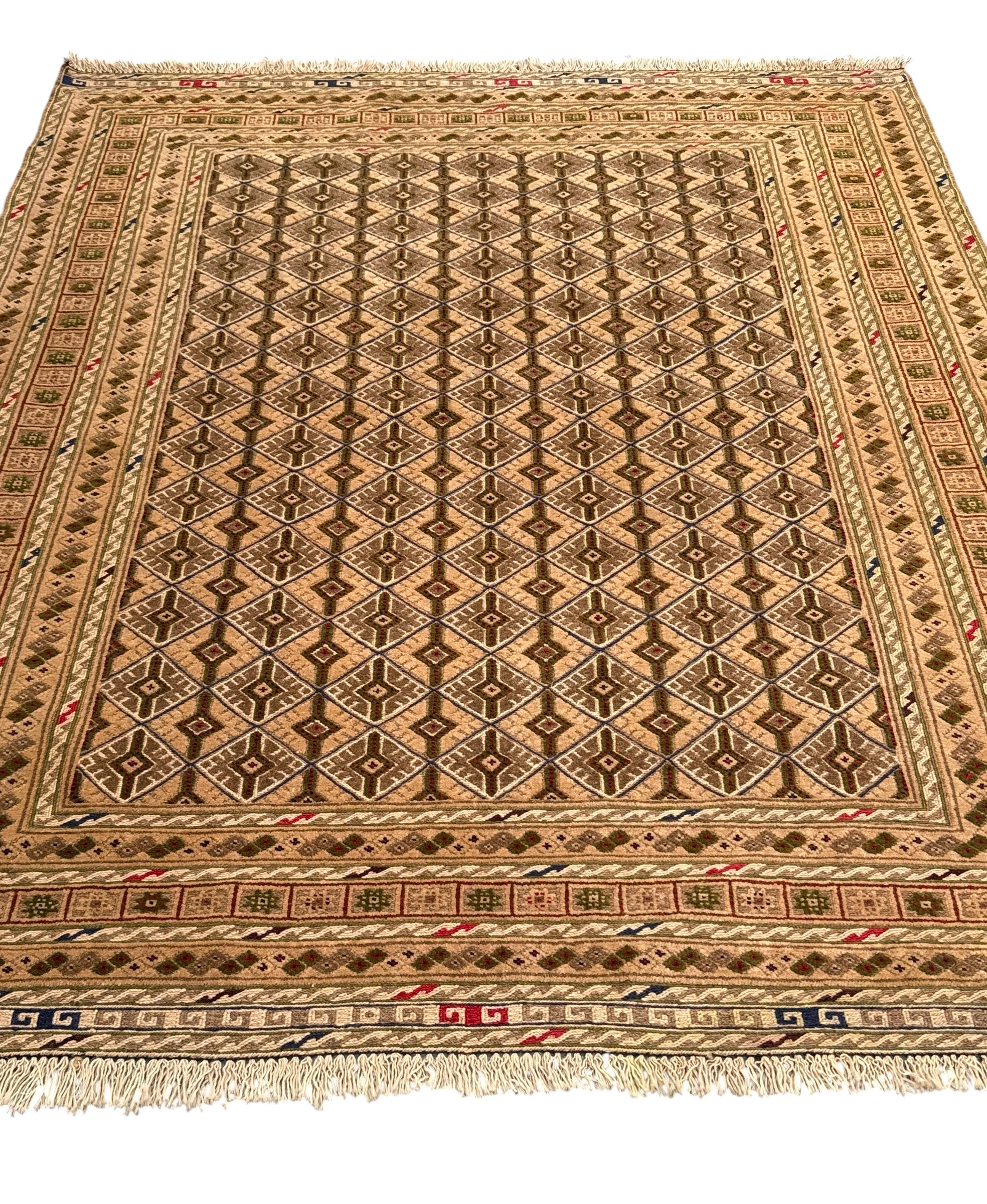 Handmade Afghan Meshwani Rug 180 CM x 153 CM  SK#2039
