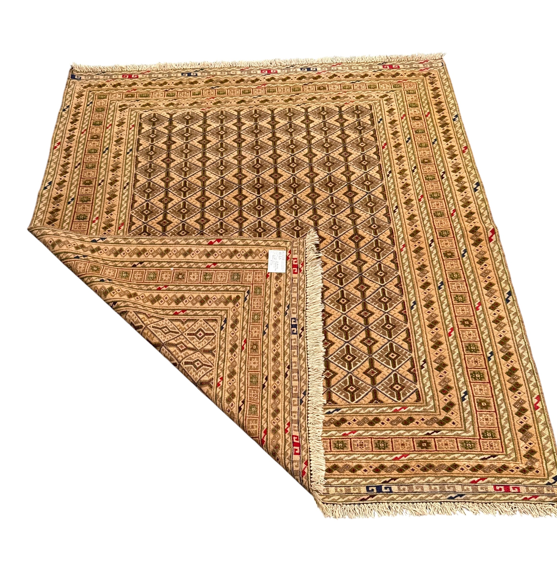 Handmade Afghan Meshwani Rug 180 CM x 153 CM  SK#2039