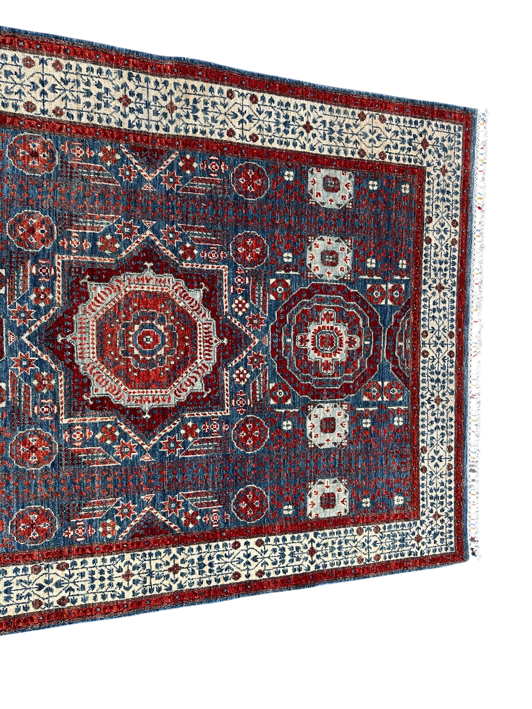 Hand-Knotted Chobi Wool Rug 204 CM  x 151 CM SK#2042