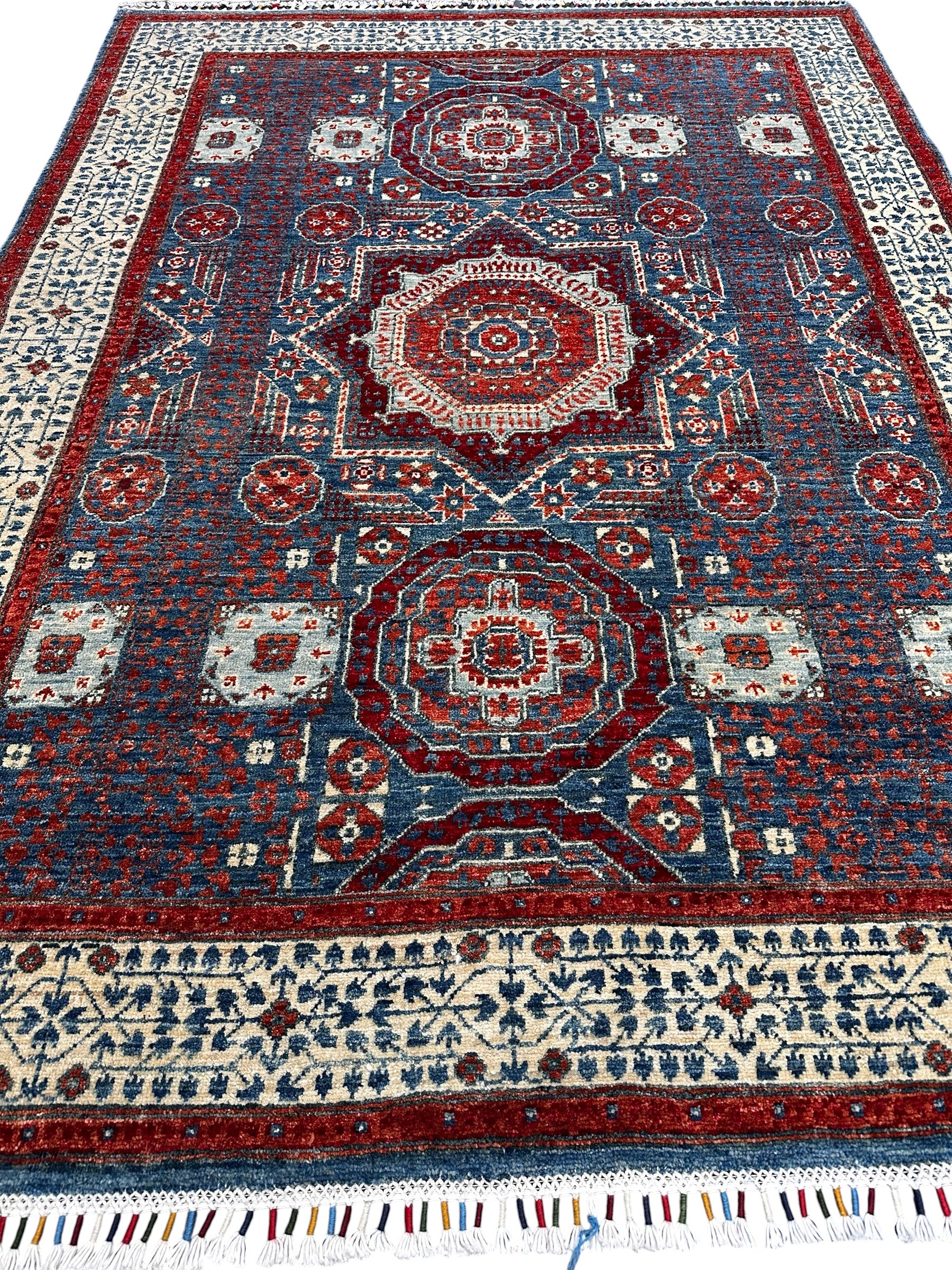 Hand-Knotted Chobi Wool Rug 204 CM  x 151 CM SK#2042