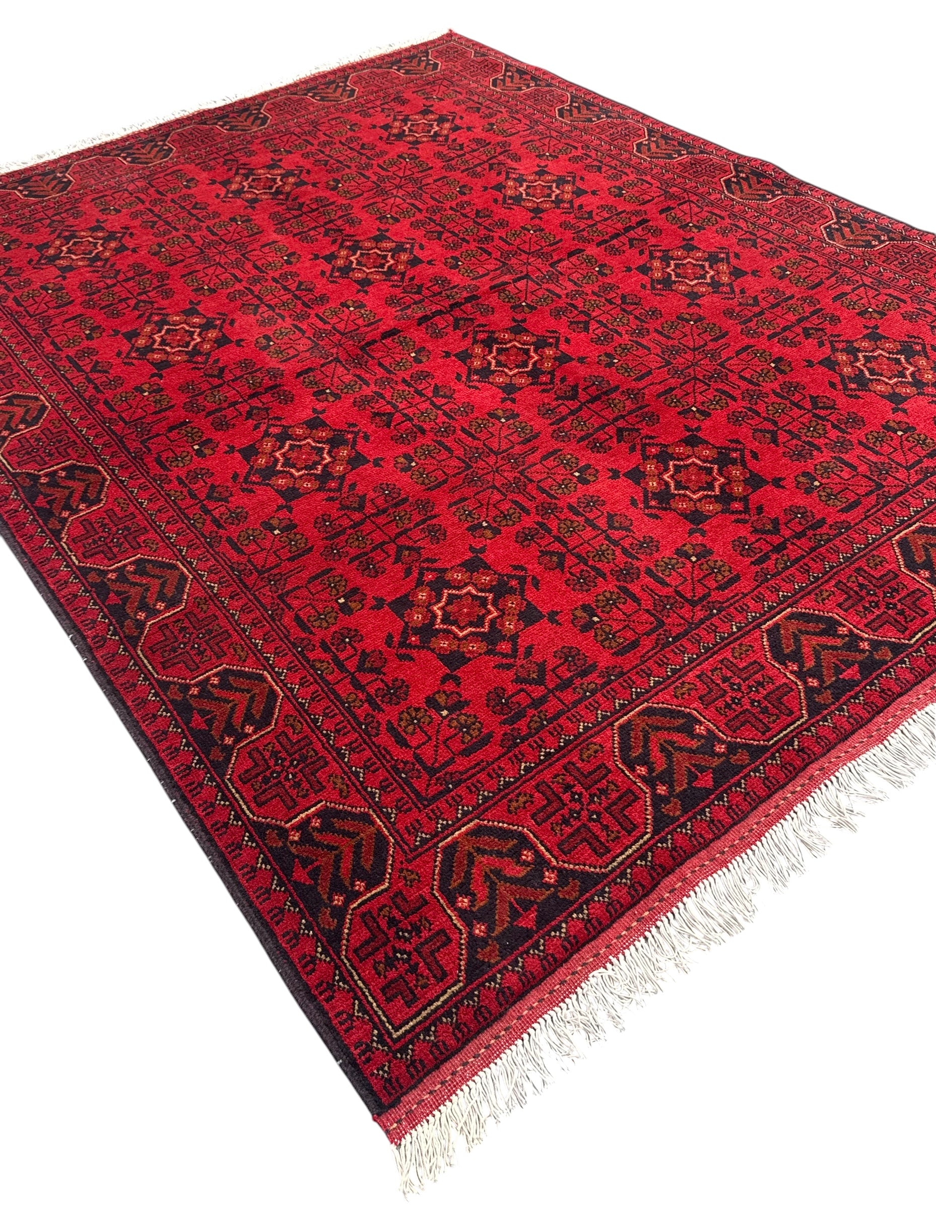 Handmade Afghan Traditional Khal Rug  200 CM x 150 CM SK#234