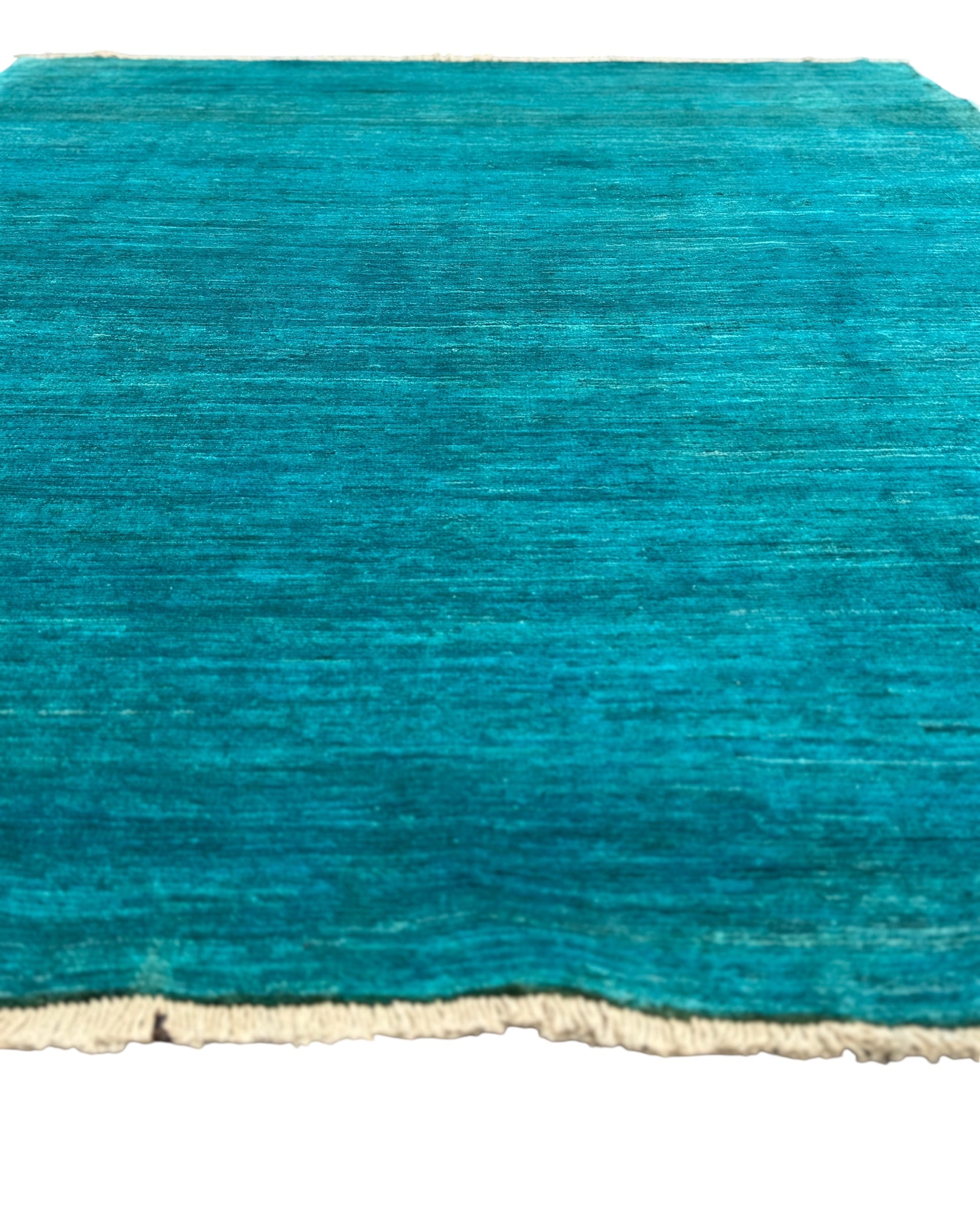 Handmade Ocean Blue Modern Wool Rug,  200 CM x 160 CM