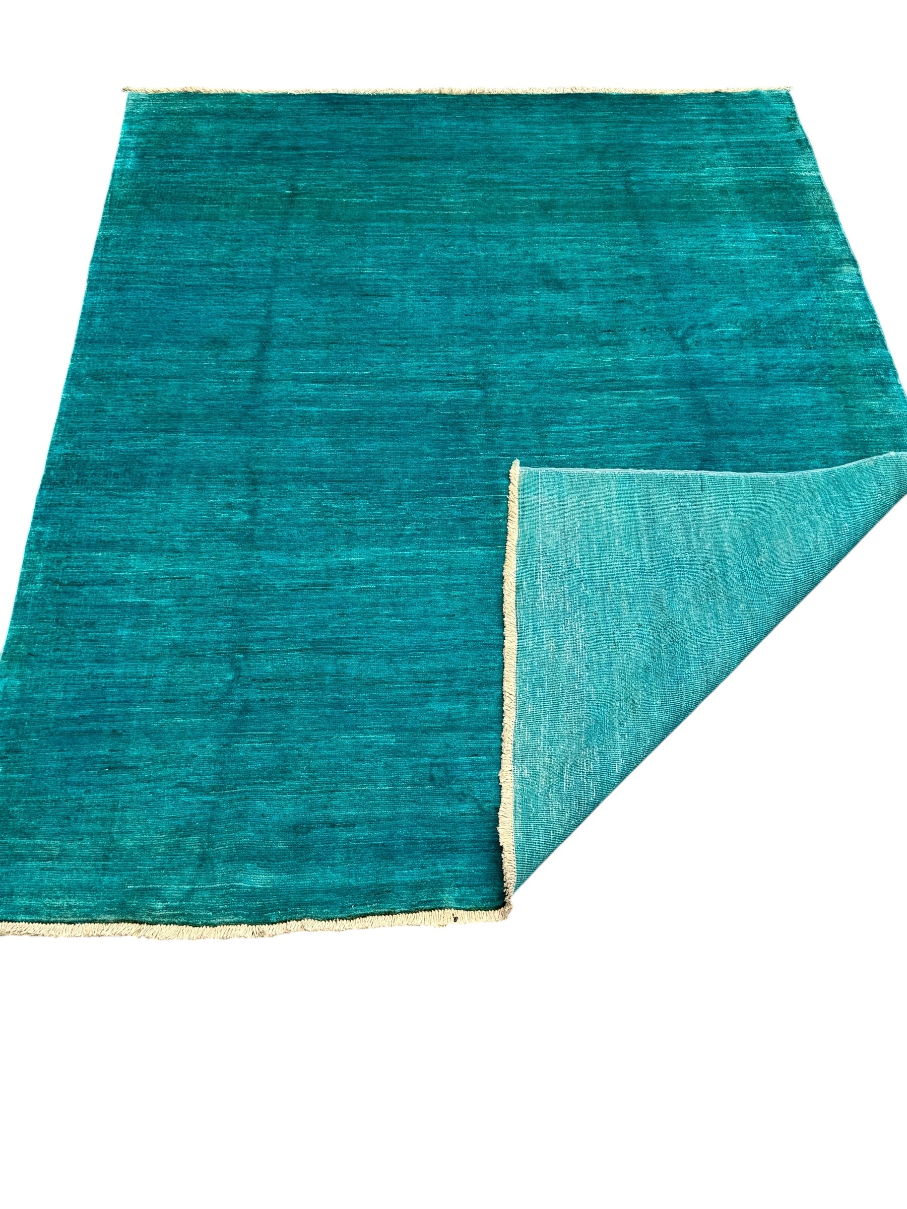 Handmade Ocean Blue Modern Wool Rug,  200 CM x 160 CM