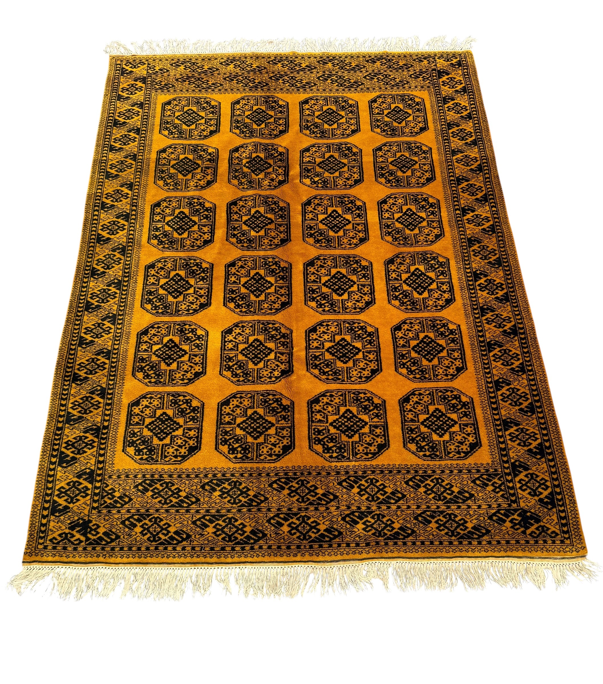 Hand Woven Traditional Afghan Vintage Wool Rug 230 CM x 155 CM Sk#235