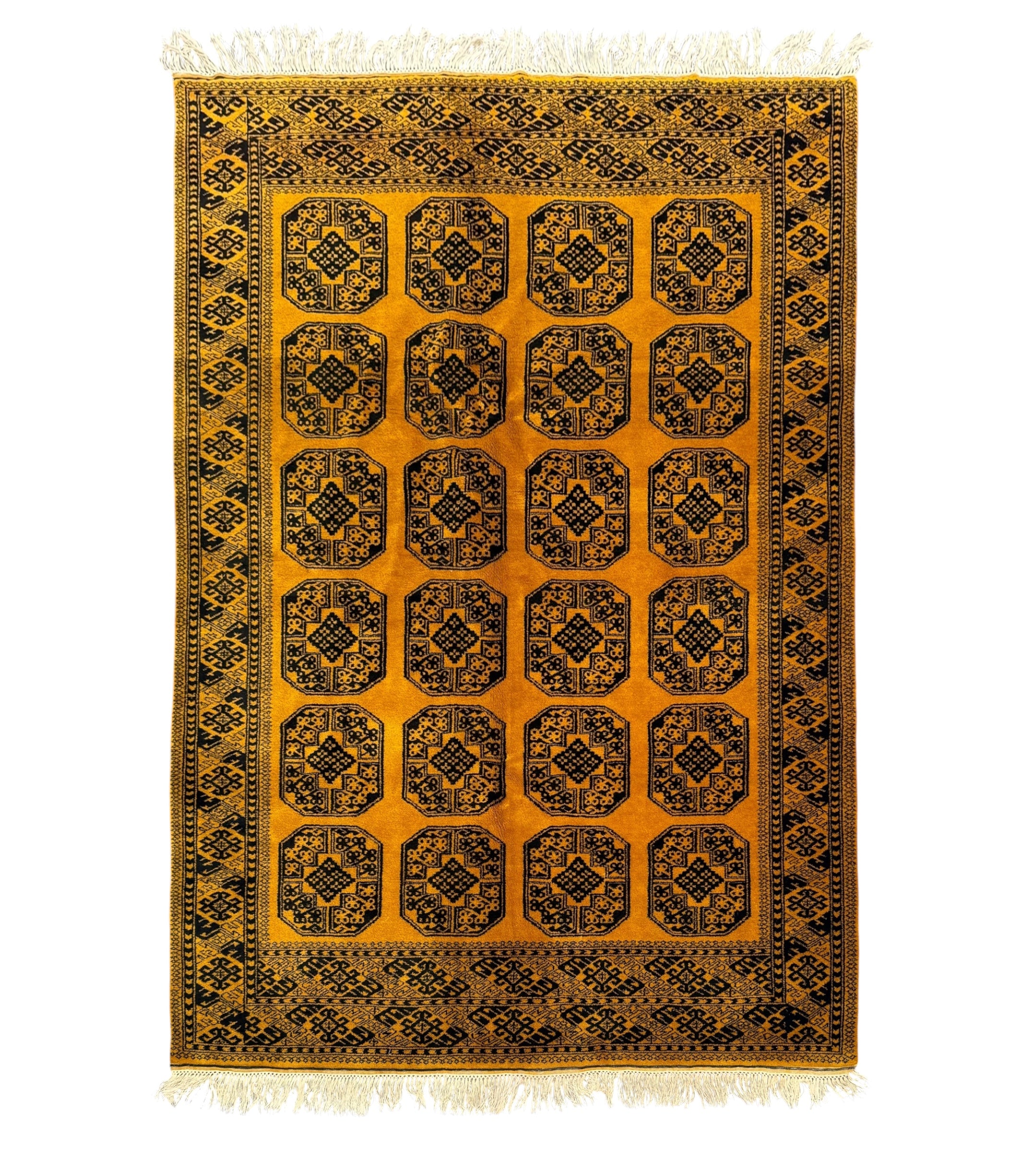 Hand Woven Traditional Afghan Vintage Wool Rug 230 CM x 155 CM Sk#235