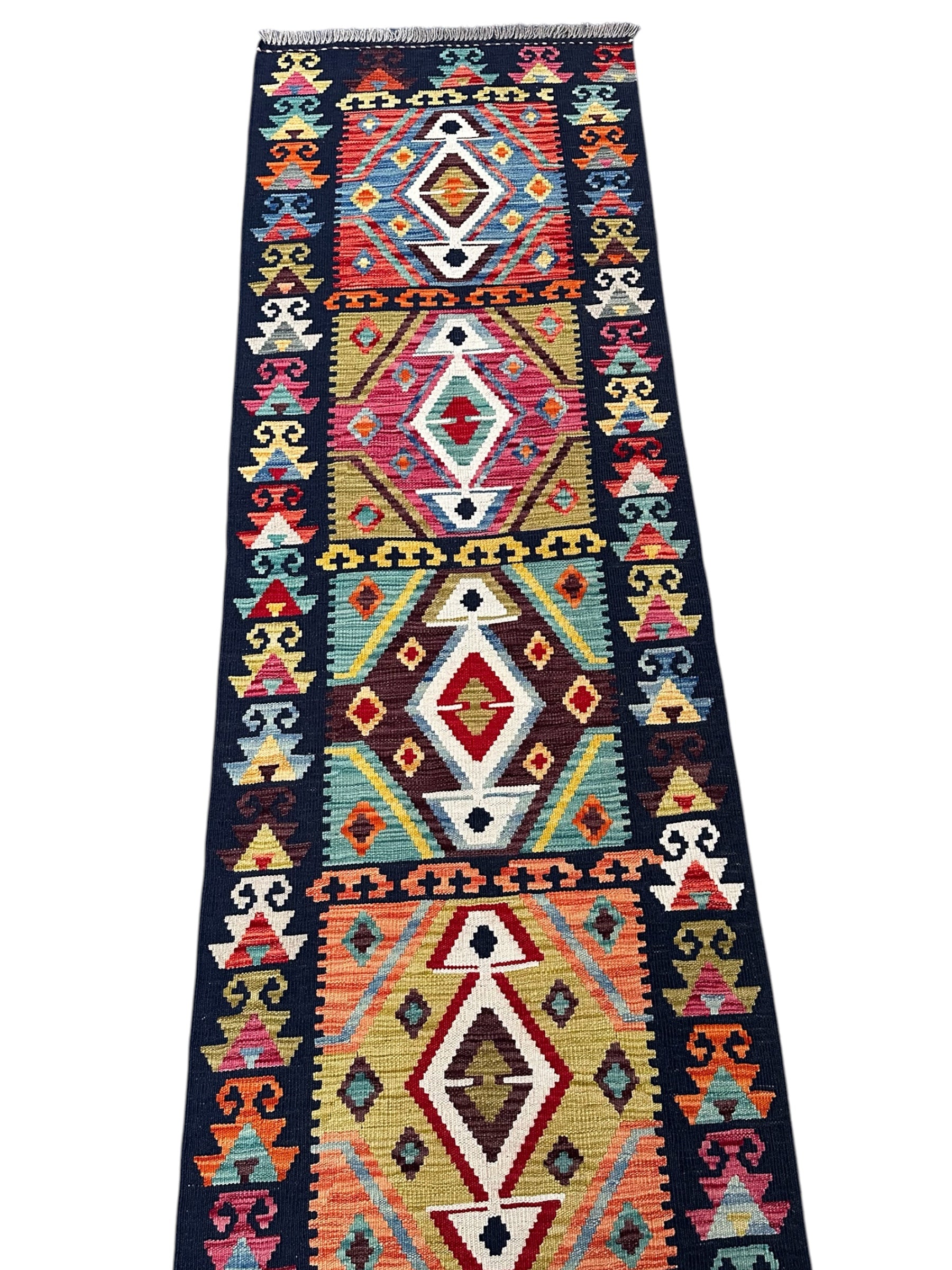 Handmade Afghan Long Kilim Hallway Runner Rug 492 cm x 82 cm KS# 3055