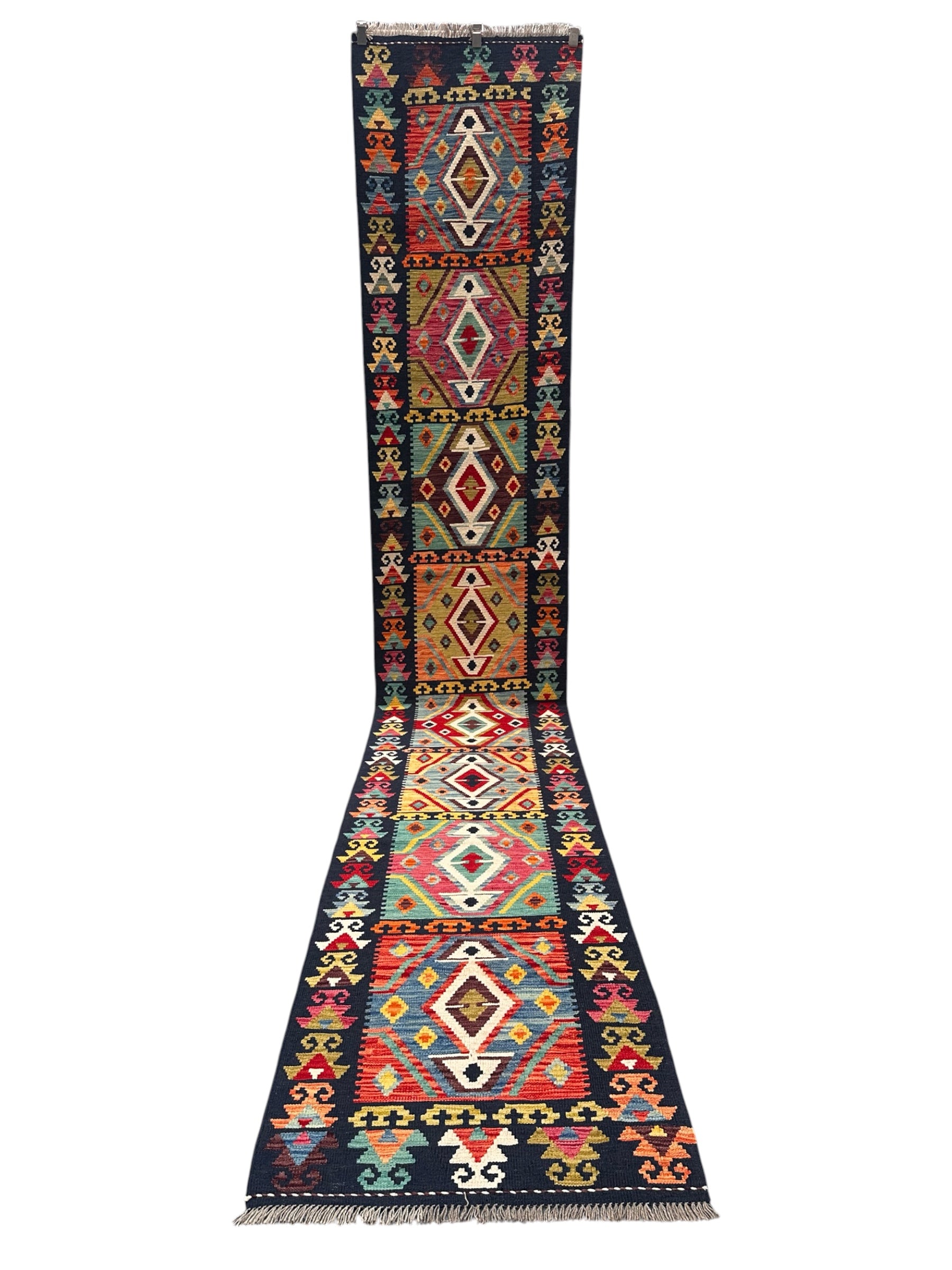 Handmade Afghan Long Kilim Hallway Runner Rug 492 cm x 82 cm KS# 3055
