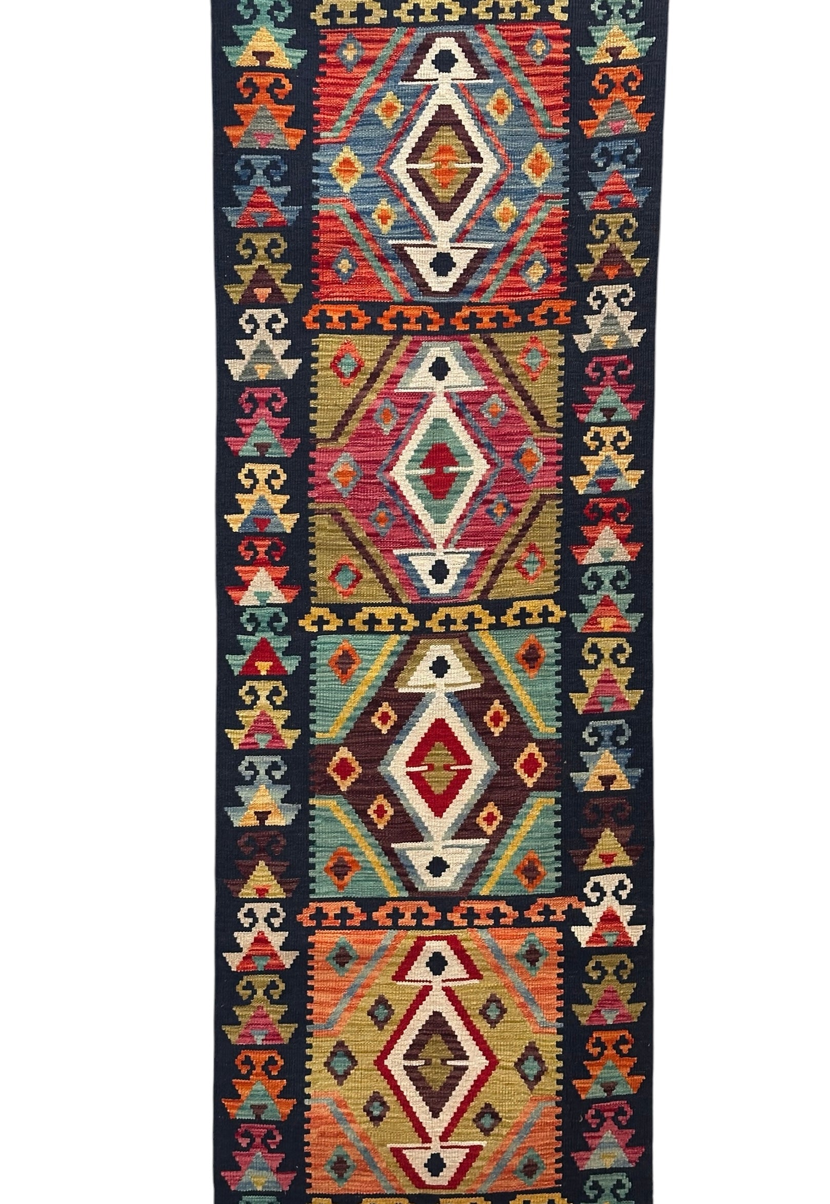 Handmade Afghan Long Kilim Hallway Runner Rug 492 cm x 82 cm KS# 3055