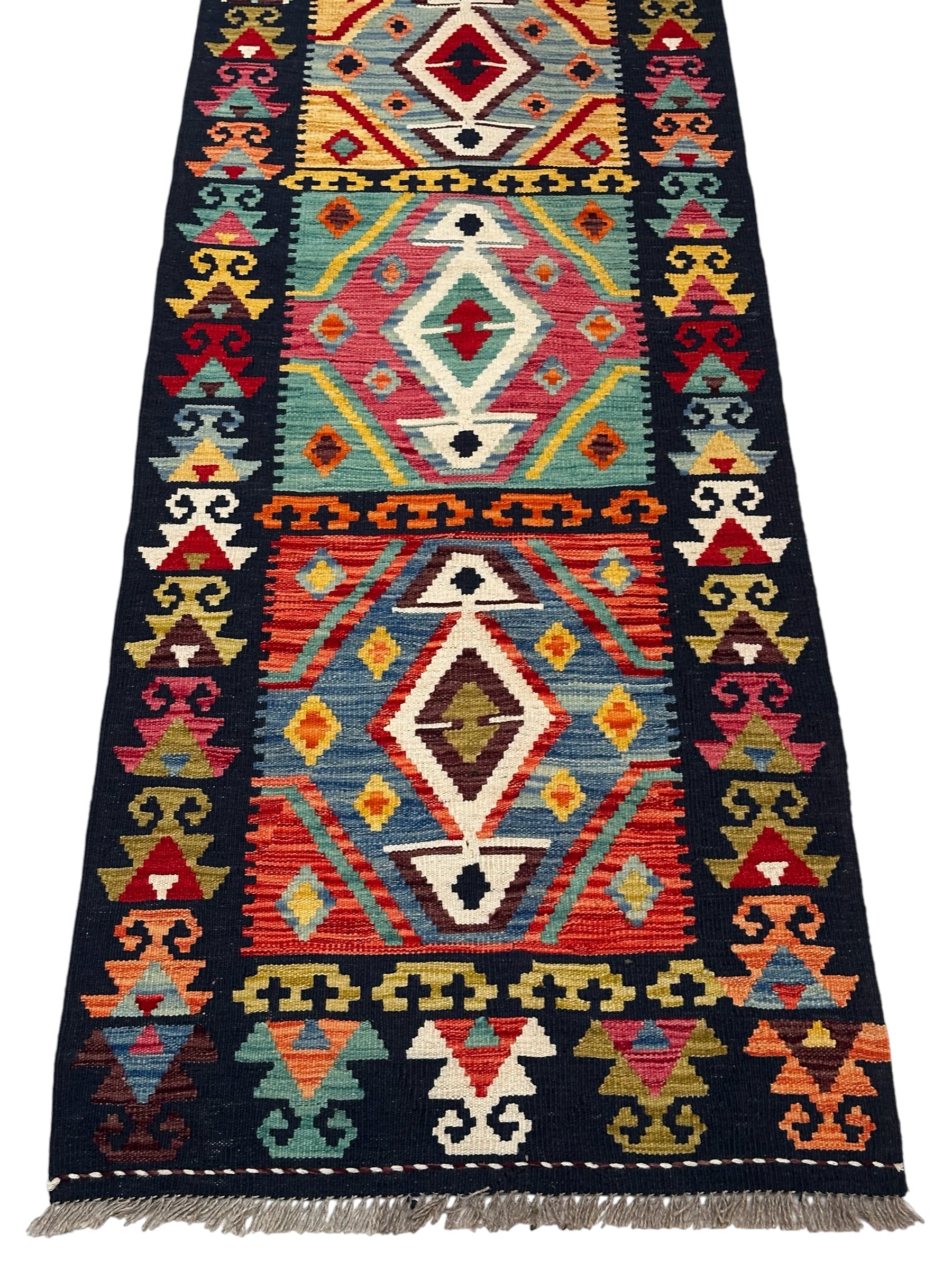 Handmade Afghan Long Kilim Hallway Runner Rug 492 cm x 82 cm KS# 3055