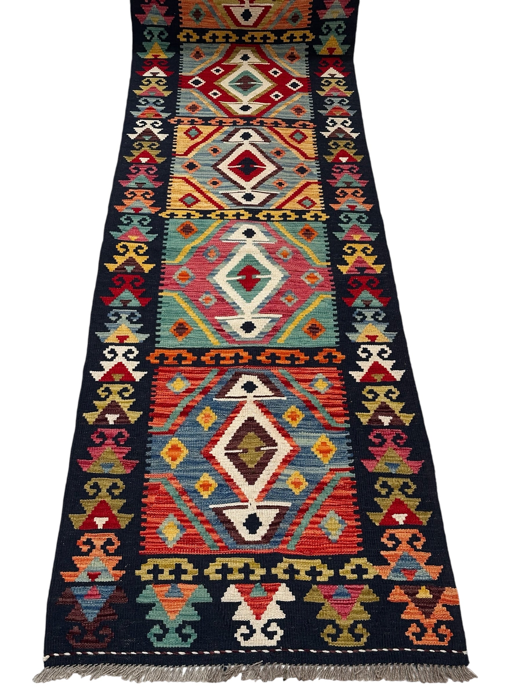 Handmade Afghan Long Kilim Hallway Runner Rug 492 cm x 82 cm KS# 3055