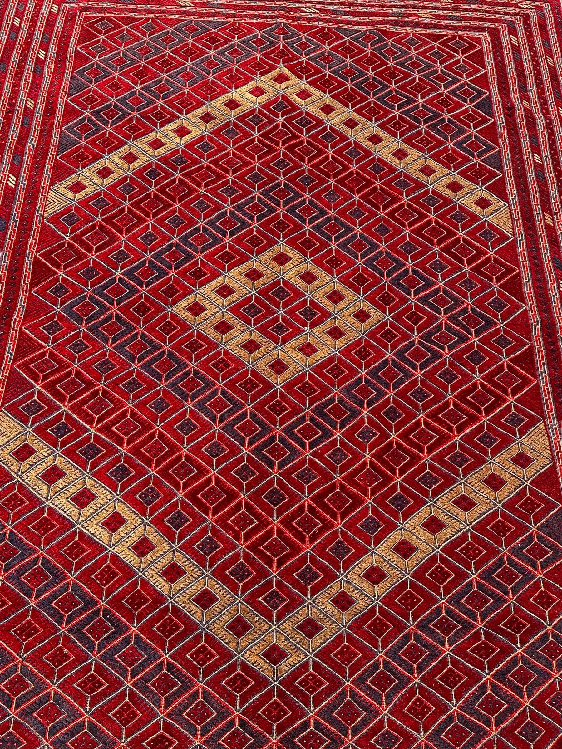 Hand-Knotted Tribal Meshwani Rug 280 CM x 204 CM SK#1483