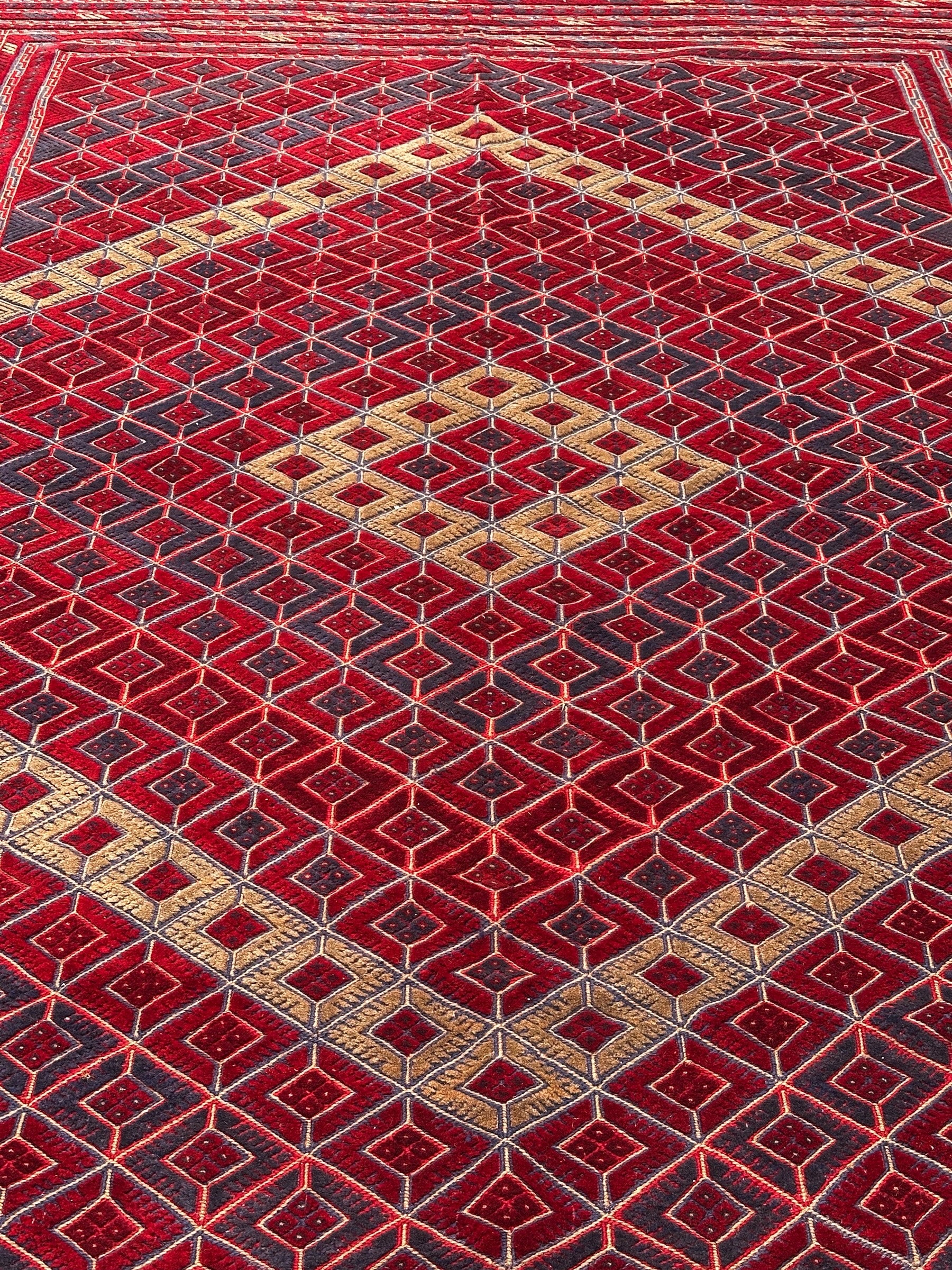 Hand-Knotted Tribal Meshwani Rug 280 CM x 204 CM SK#1483