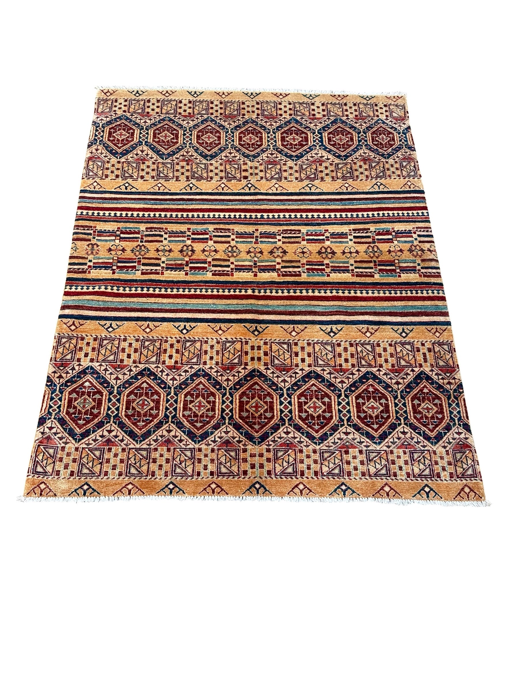 Hand Knotted Chobi Wool Rug  207 CM x 153 CM SK#370