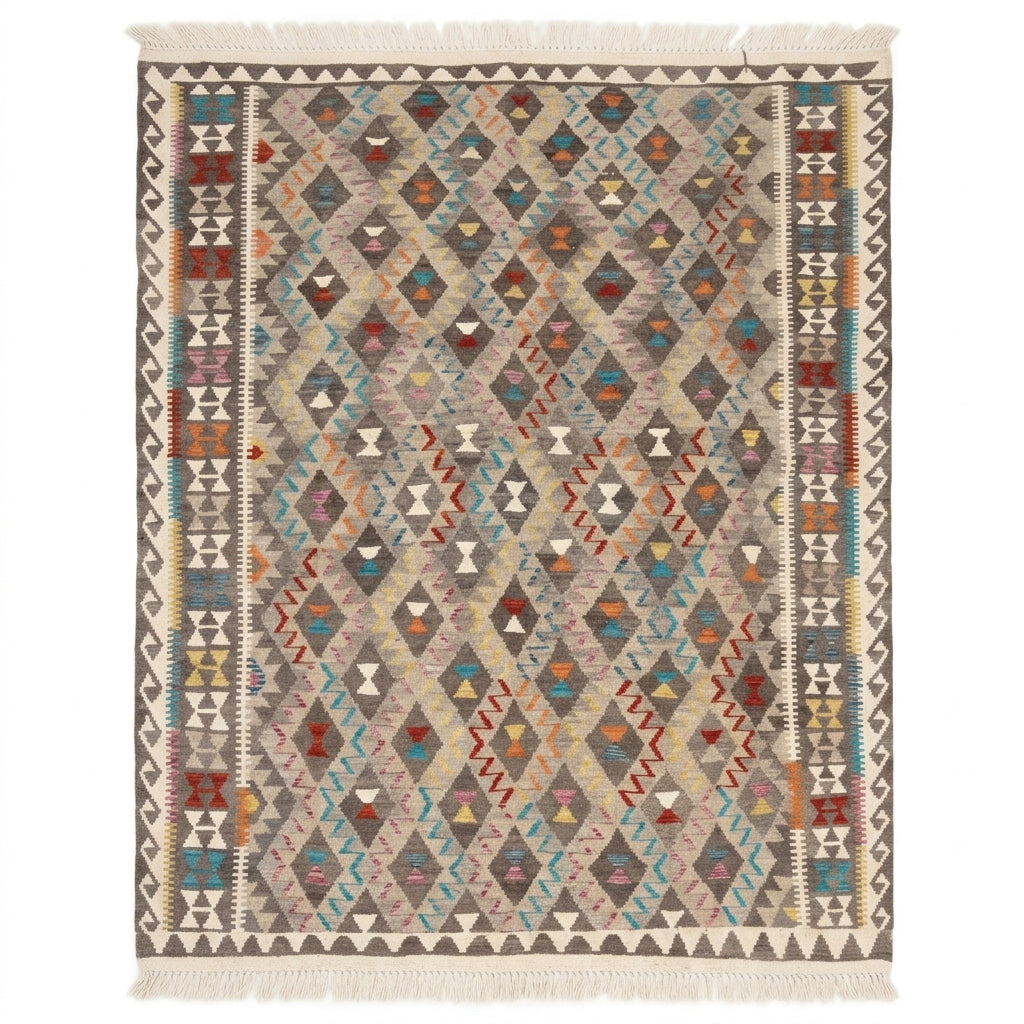 Handmade Flat Weave  Kilim Rug 280 CM x  206 CM KAS#97