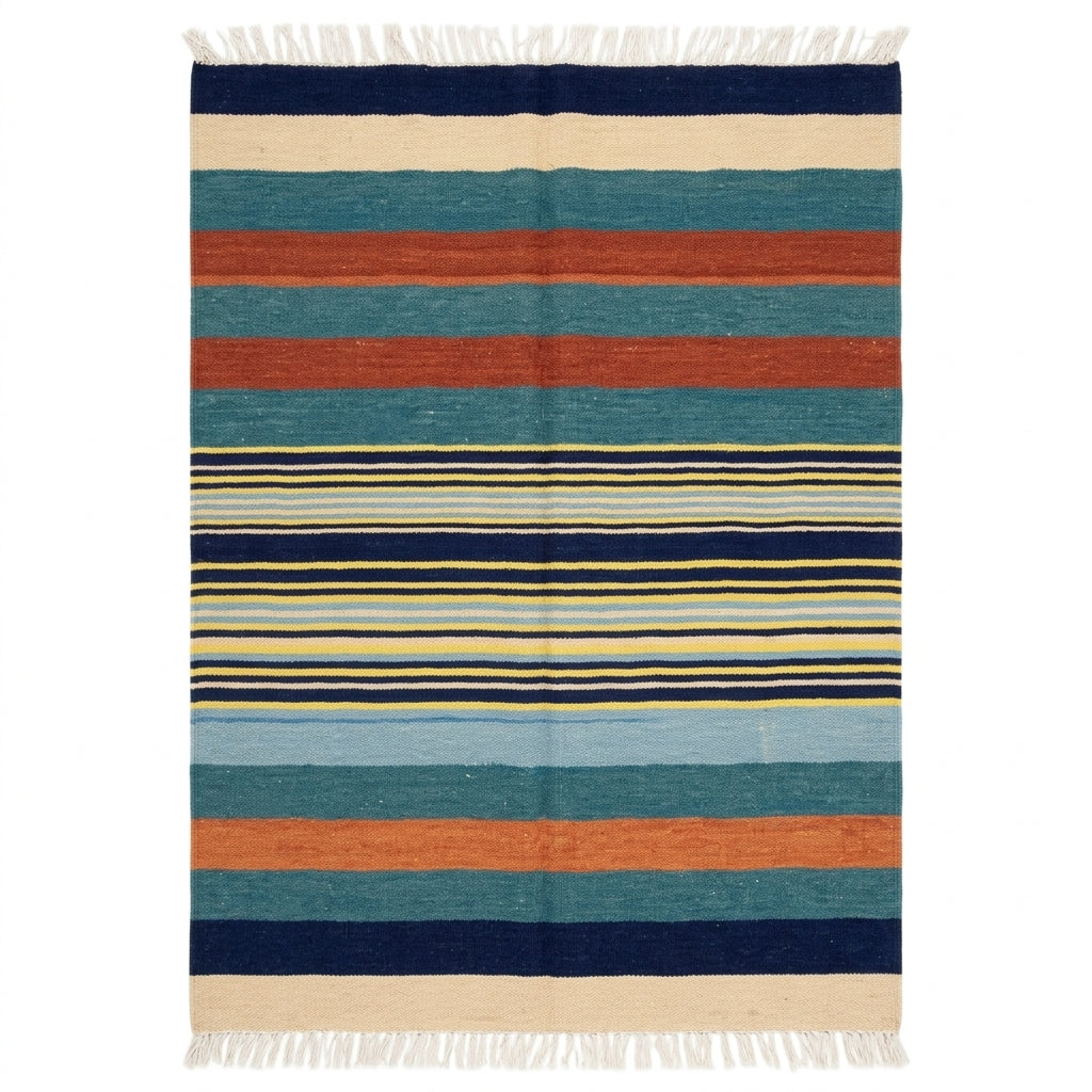 Handmade Flat Weave Kilim Rug    185CM x 146 CM  SK#1029