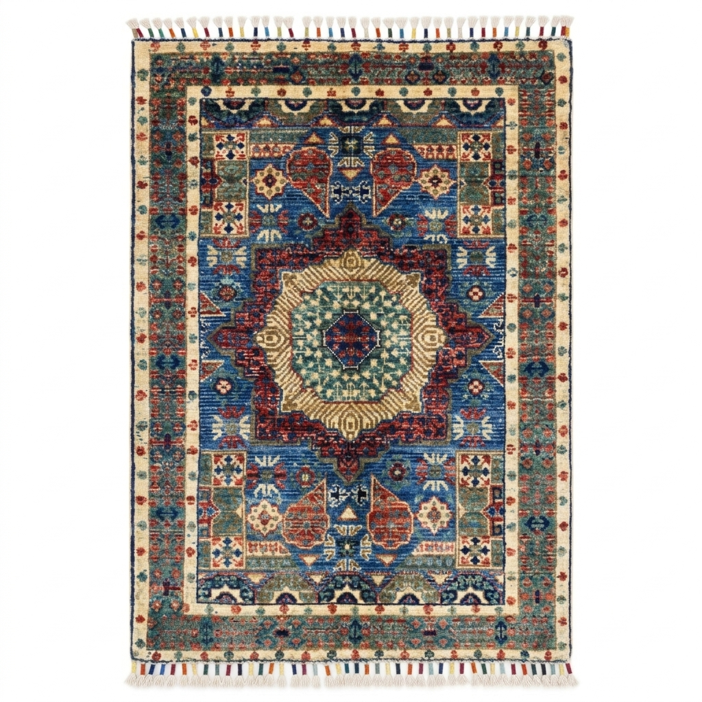 Handmade Fine Quality Chobi Wool Rug  124 CM x 80 CM  SK#1031