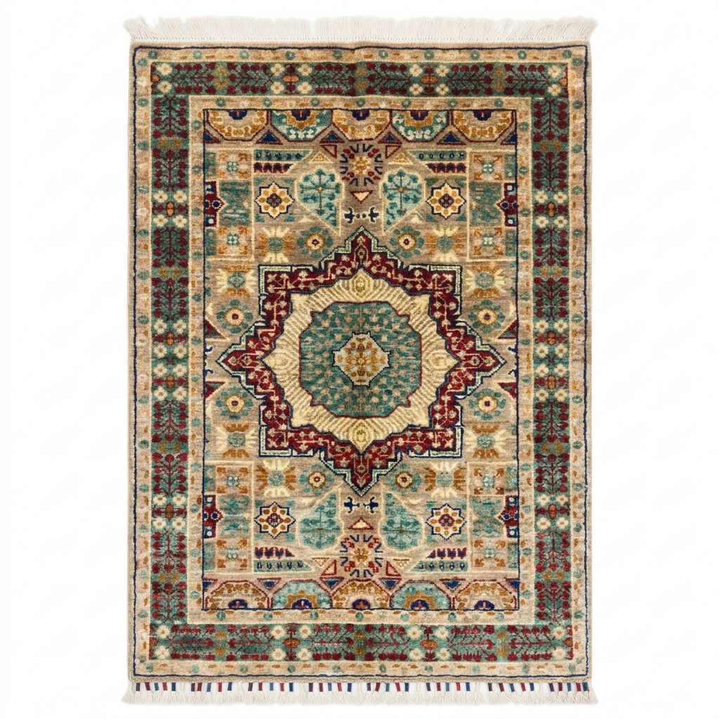 Handmade Fine Quality Chobi Wool Rug  120 CM x 77 CM  SK#1033