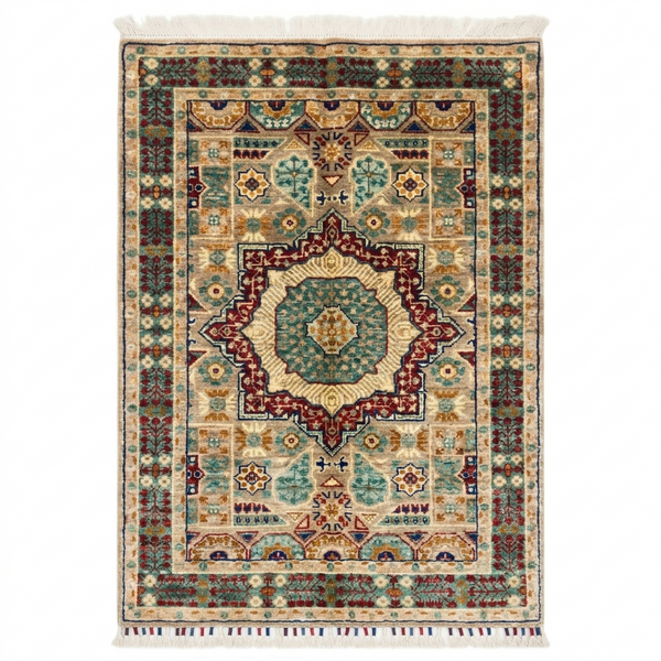 Handmade Fine Quality Chobi Wool Rug  120 CM x 77 CM  SK#1033